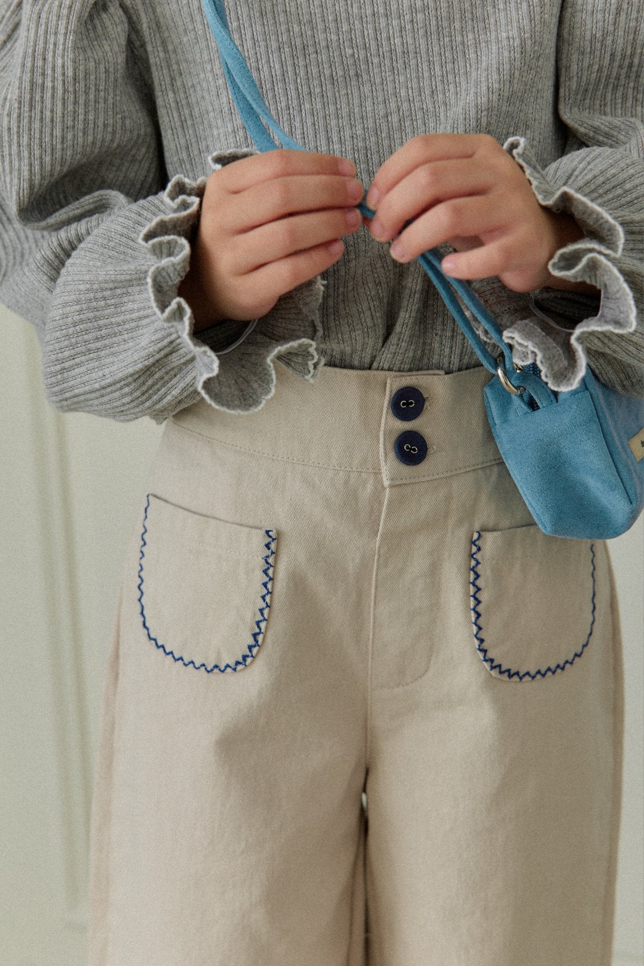 mon Atelier / zigzag pocket pants