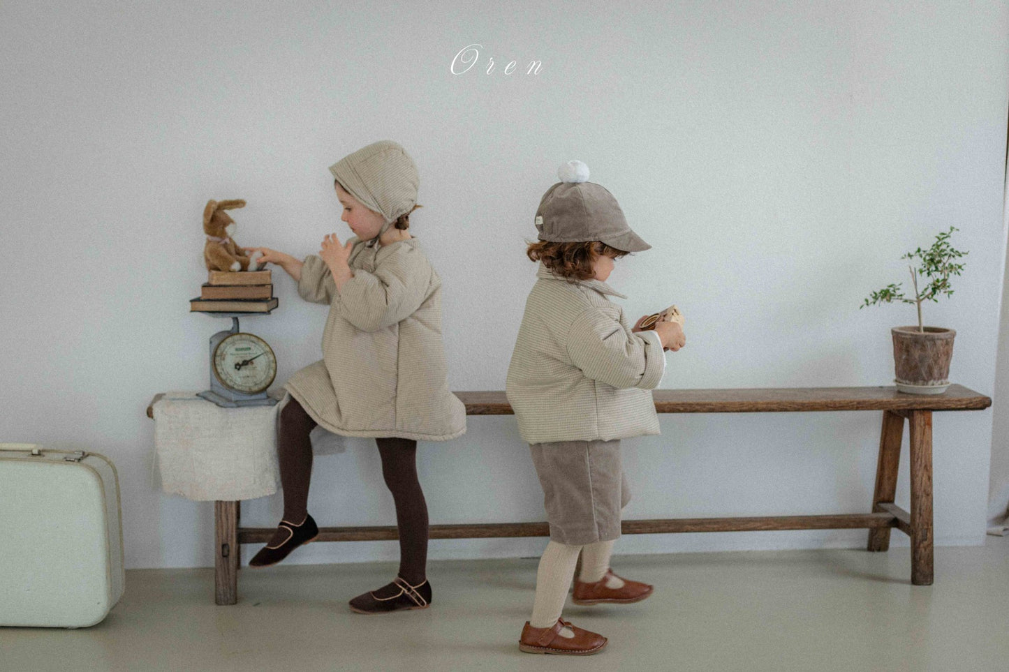 (予約) OREN / Baguette Check Padded Jumper