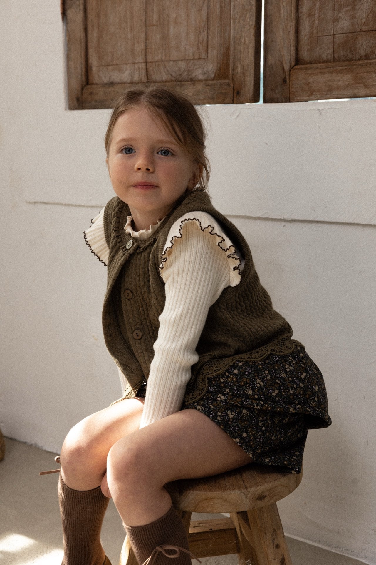 (予約) perro bebe /  Ivy Knit Vest