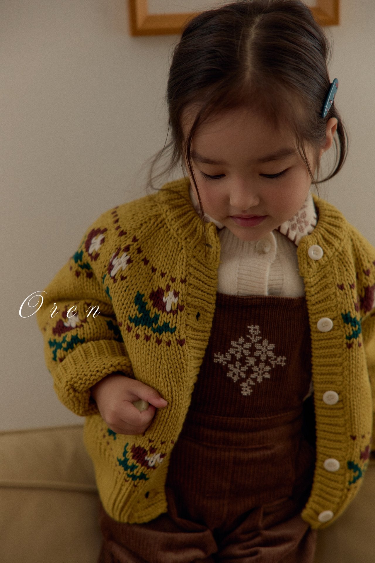 (予約)OREN / Belotti Flower Knit Cardigan