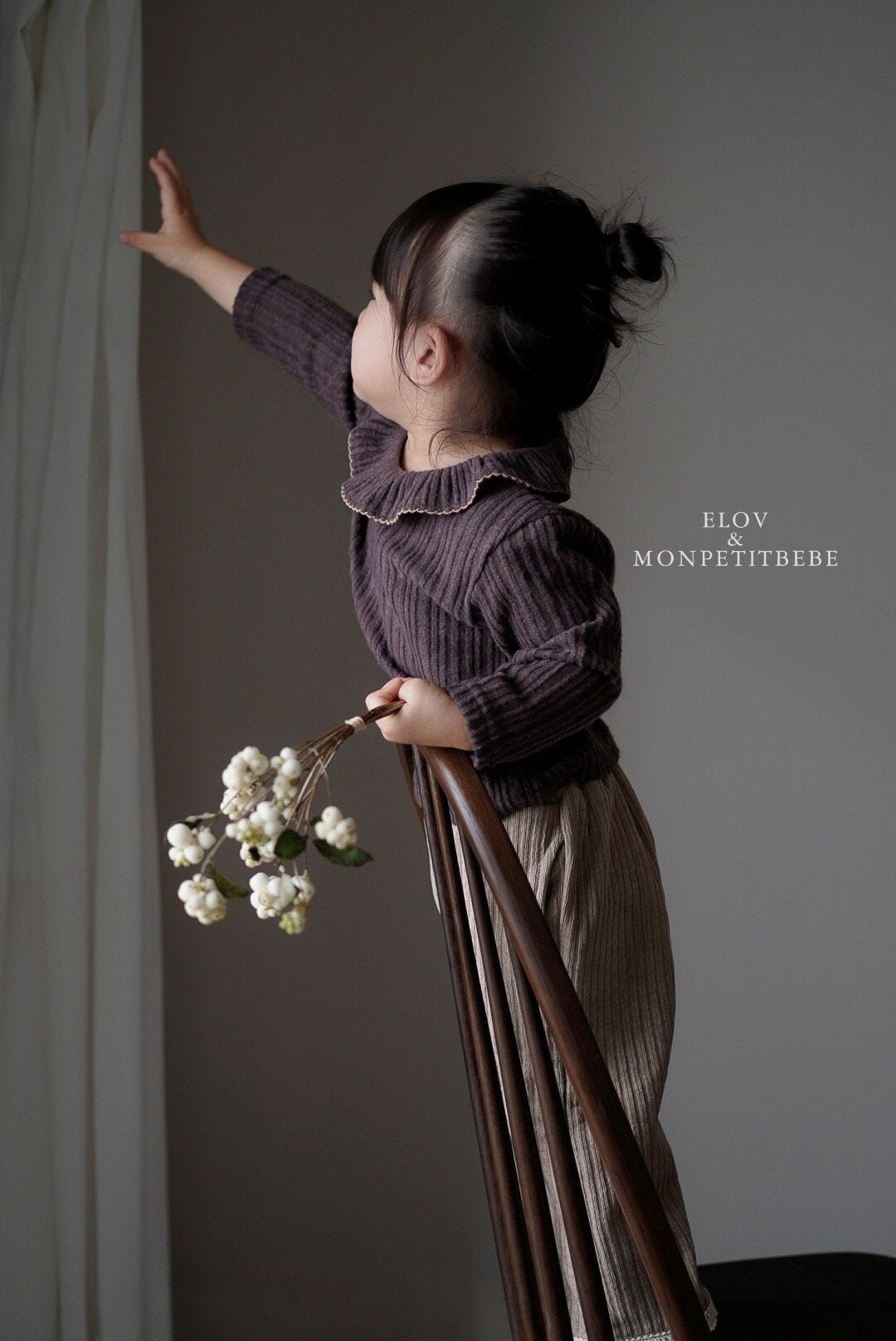(予約) mon petit bebe /  Luane frill T-shirt