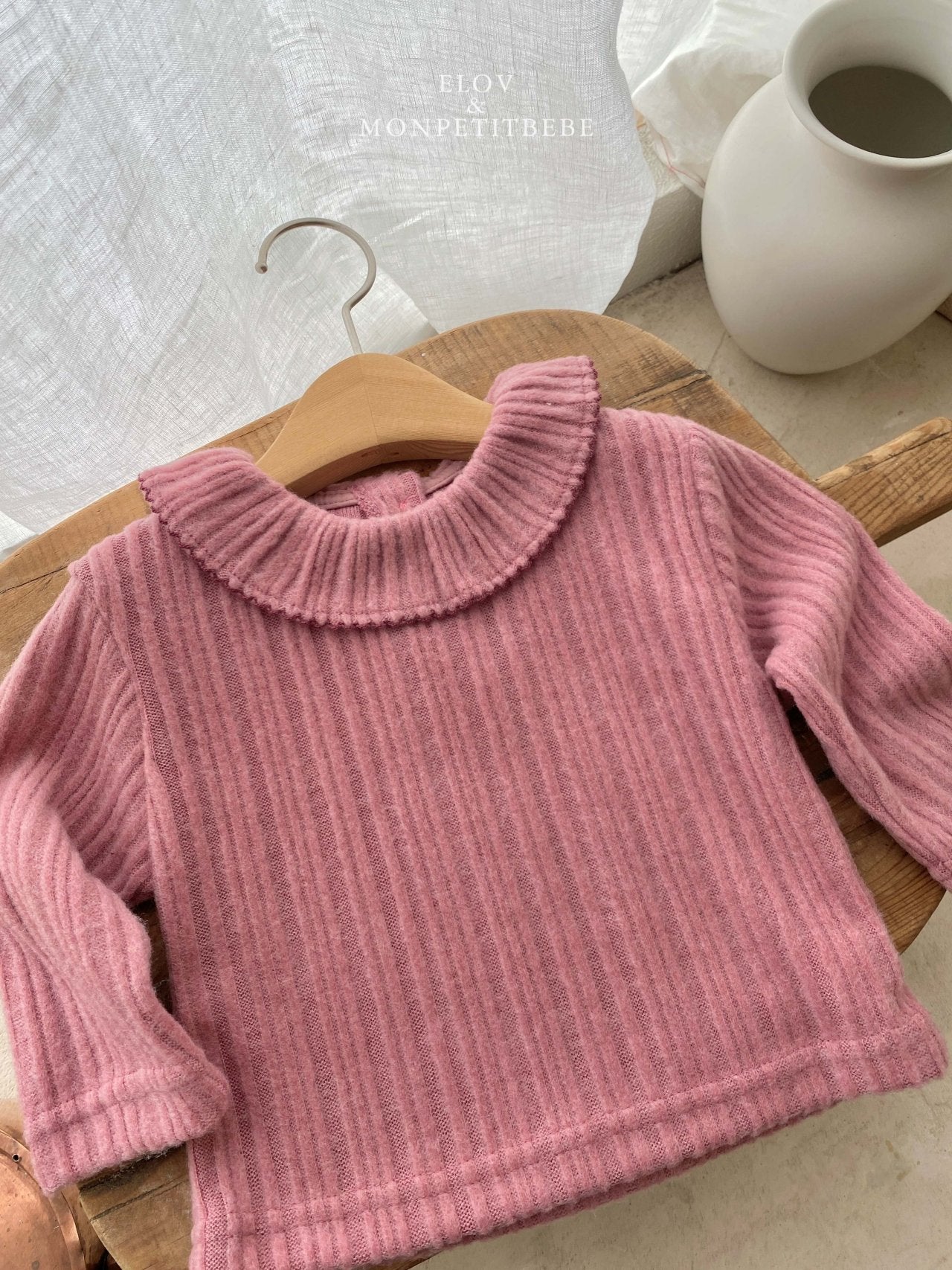 (予約) mon petit bebe /  Luane frill T-shirt