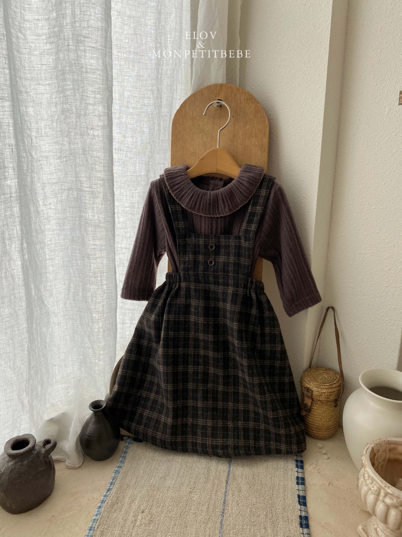 (予約) mon petit bebe /  Luane frill T-shirt