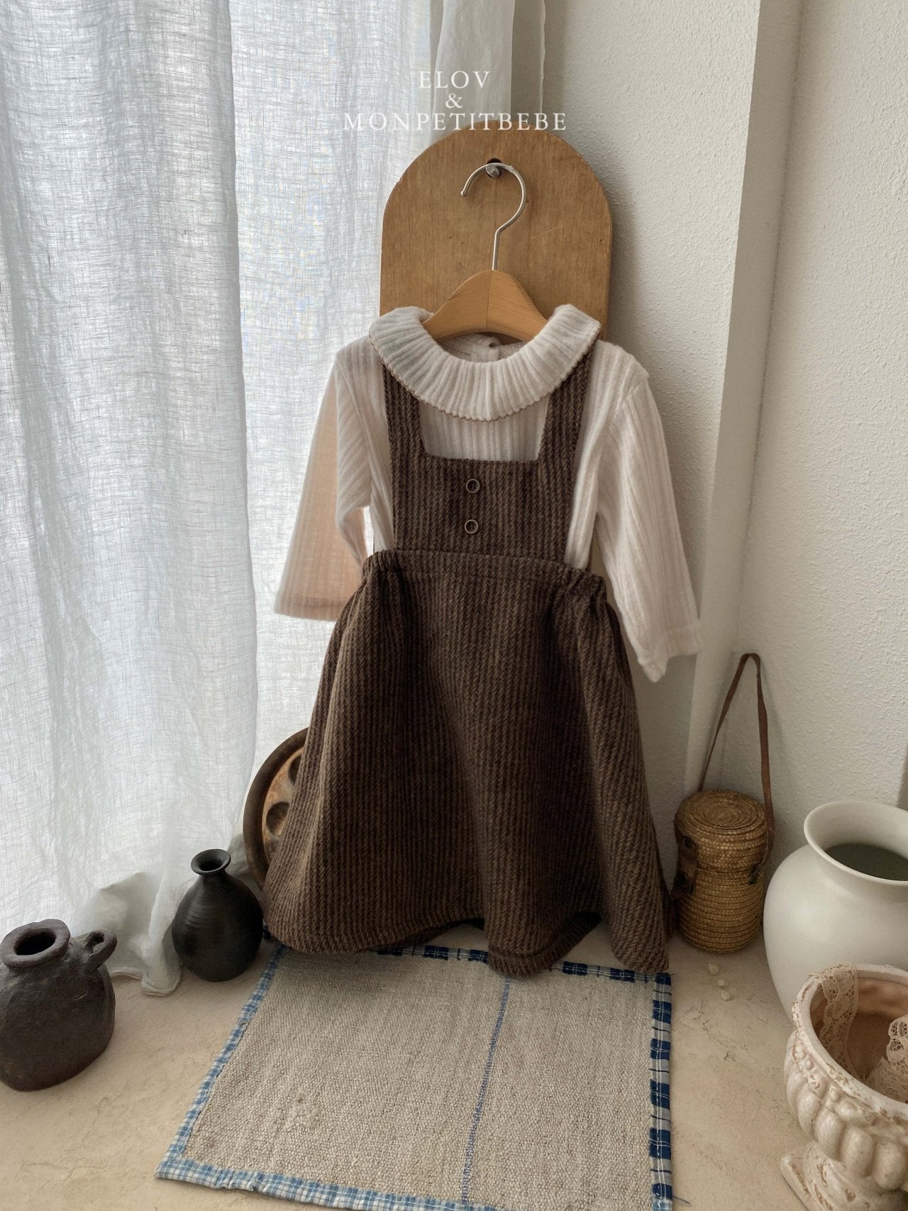 (予約) mon petit bebe /  Luane frill T-shirt