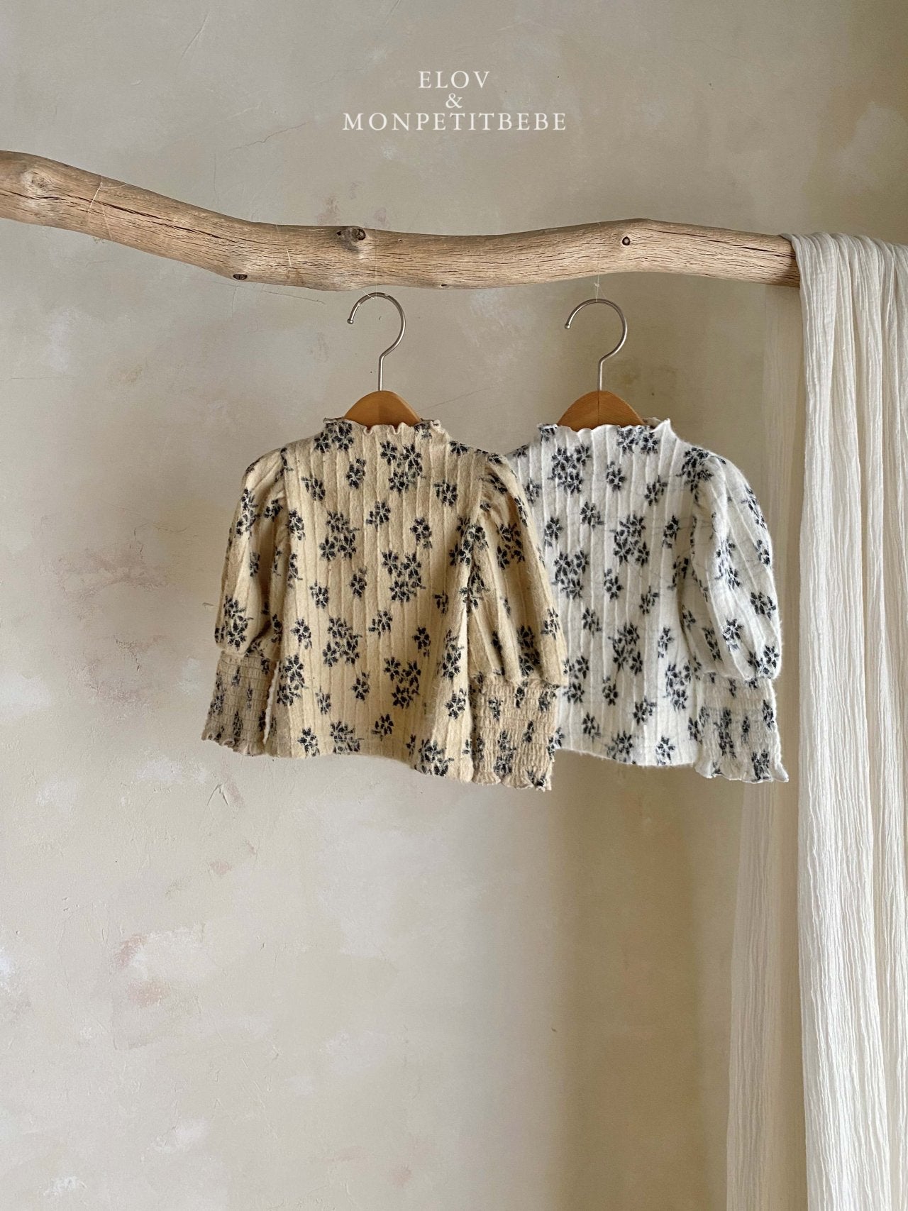 (予約) mon petit bebe /  Maren smoke t-shirt