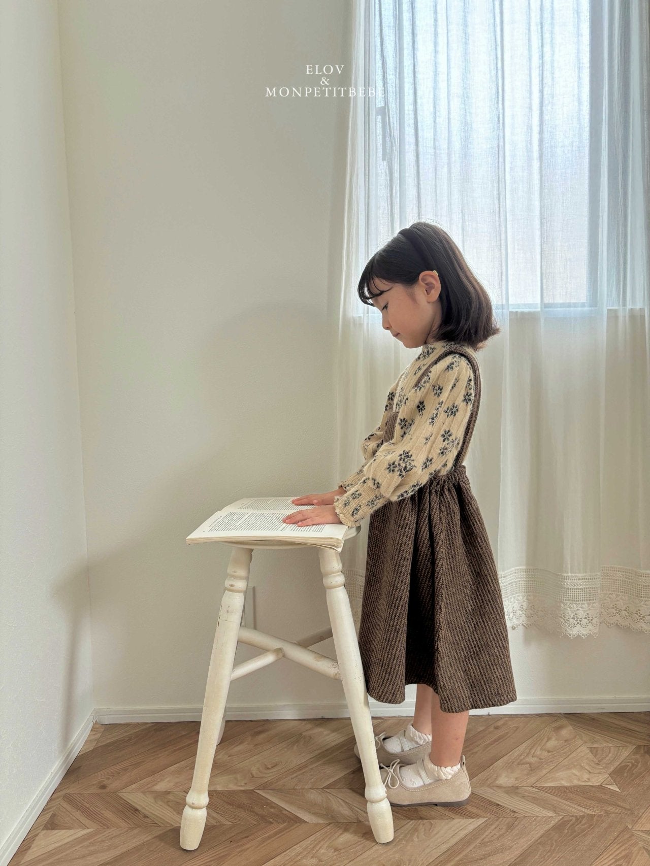 (予約) mon petit bebe /  Maren smoke t-shirt