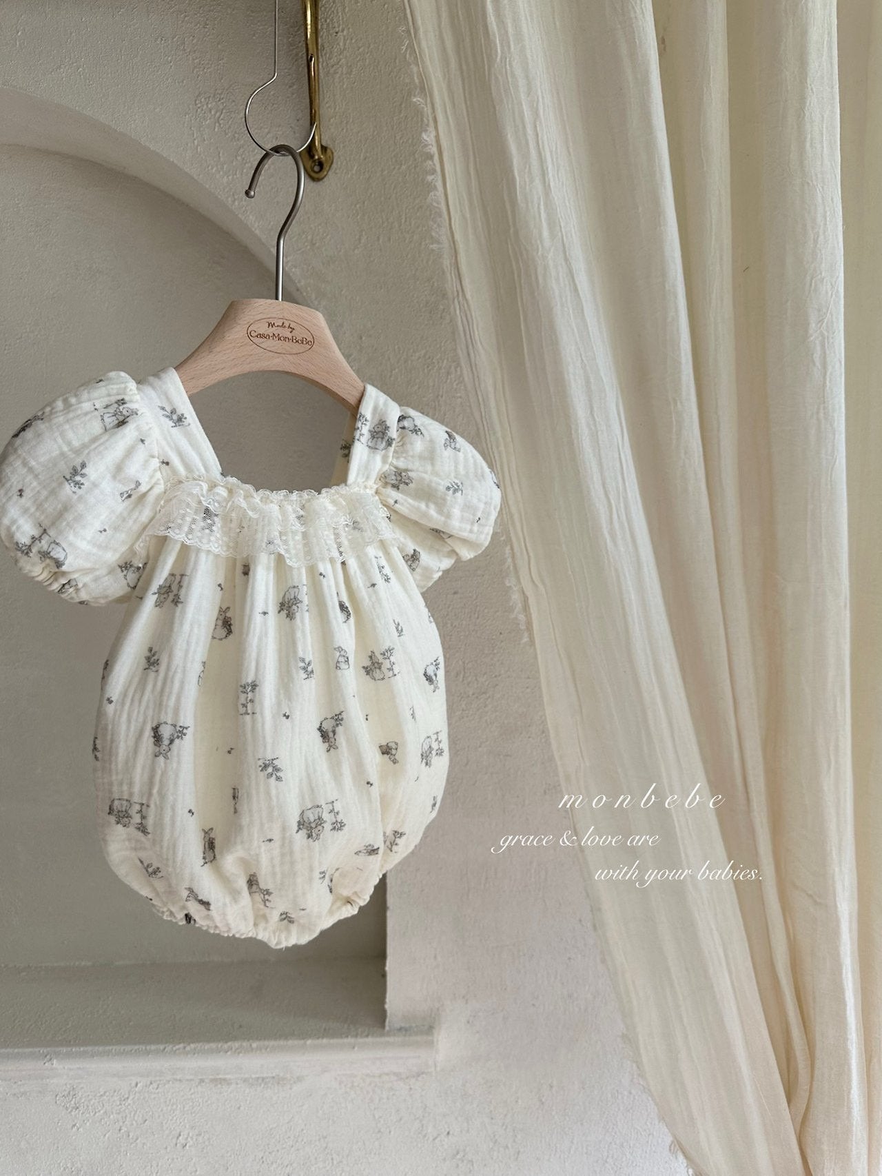 (予約) monbebe / Bunny Lace Suit