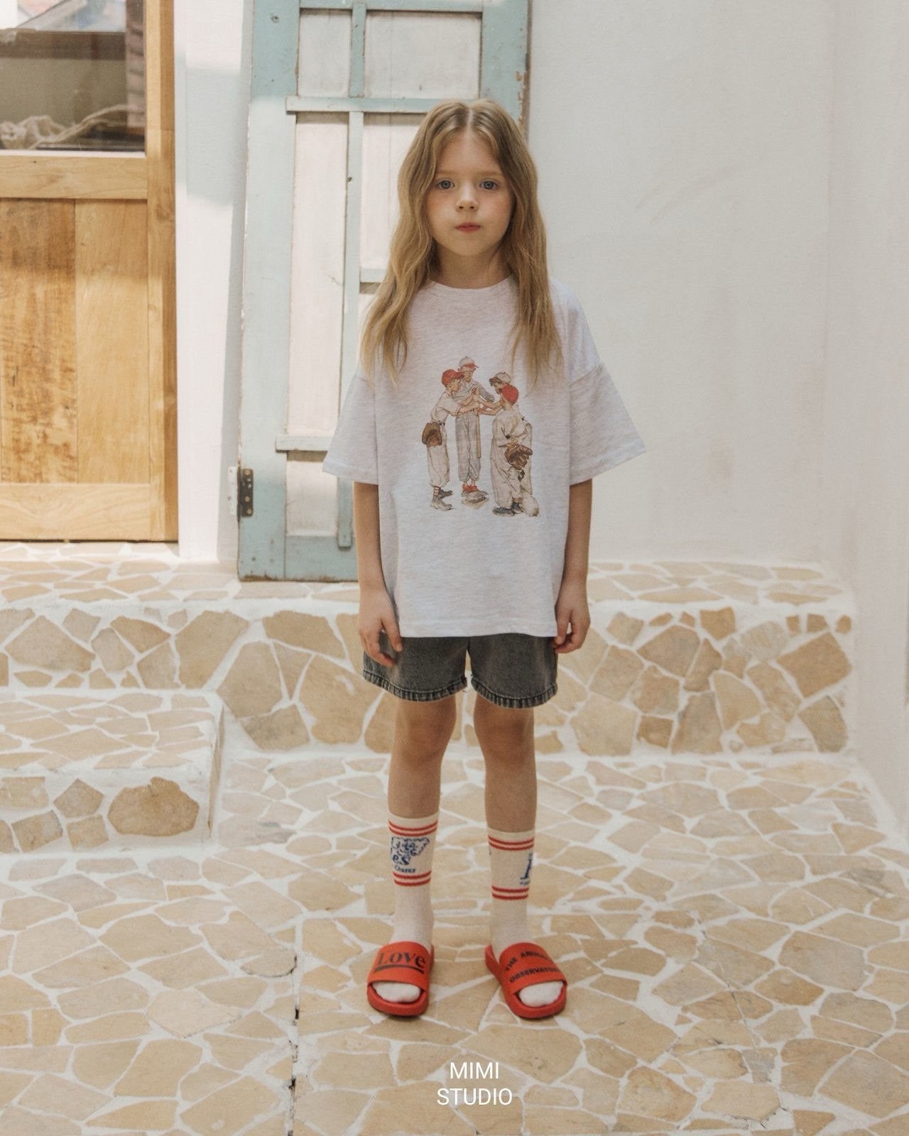 (予約) BY MIMI / Baseball Team T-shirt