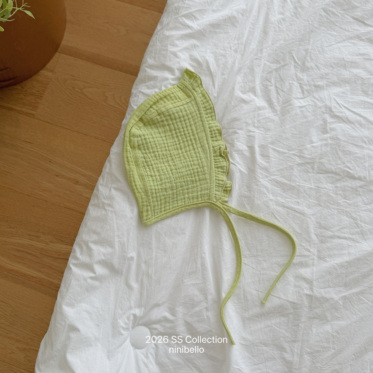 (予約) ninibello / Kong Kong Frill Bonnet