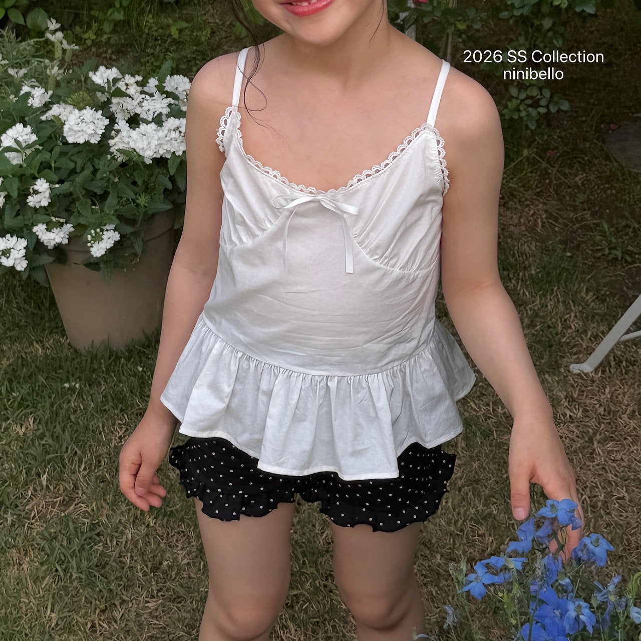 (予約) ninibello / Mimi 3/4 Frill Leggings