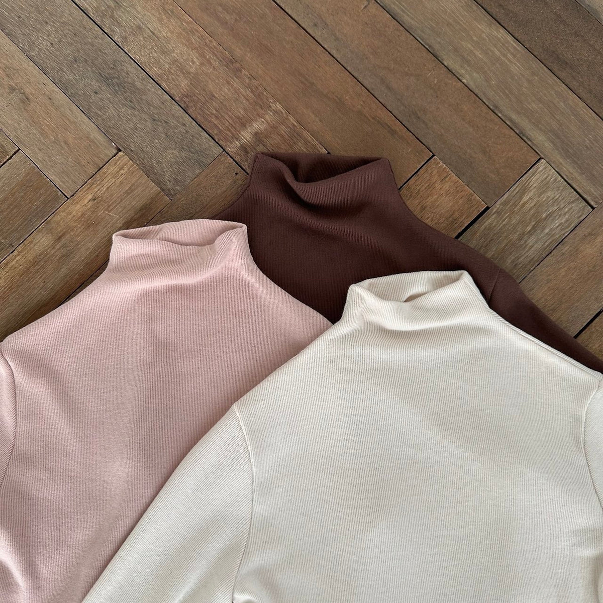 (予約) mon Atelier / Brushed Half-Neck T-Shirt