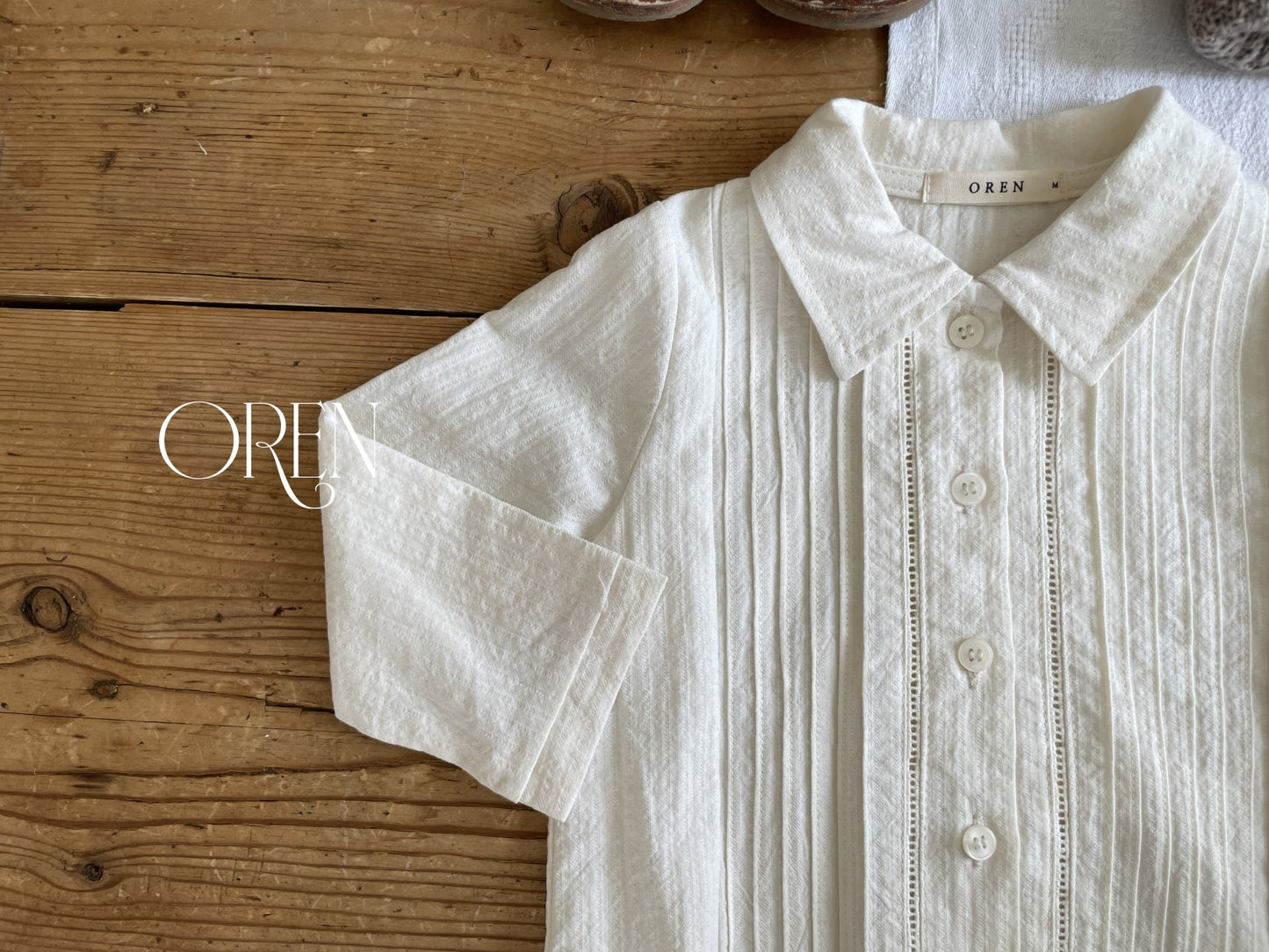 (送料無料)OREN / Arlo Pintuck Shirt