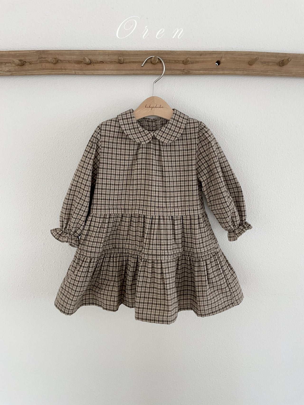 (予約) OREN /  Brushed Check Dress