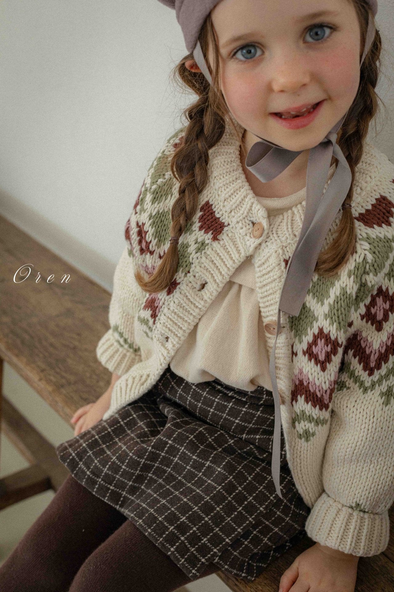 (予約) OREN / Reversible Knit Cardigan (2-Way)