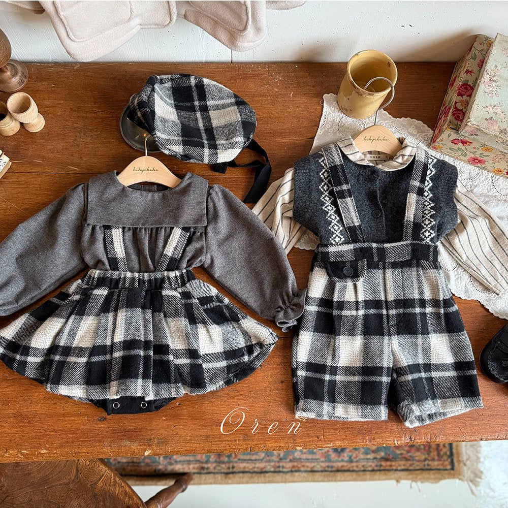 (予約) OREN / Brunel Check Bloomer Skirt