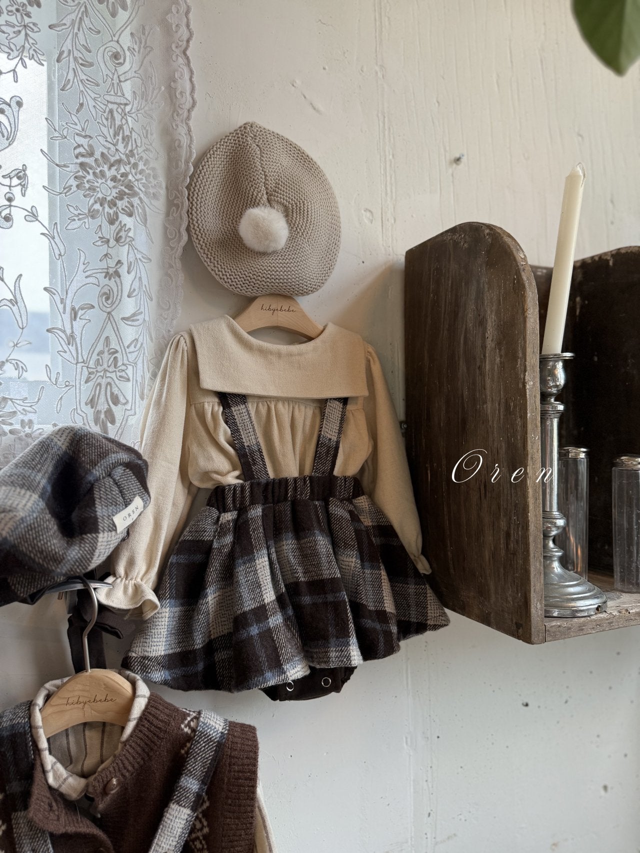 (予約) OREN / Brunel Check Bloomer Skirt