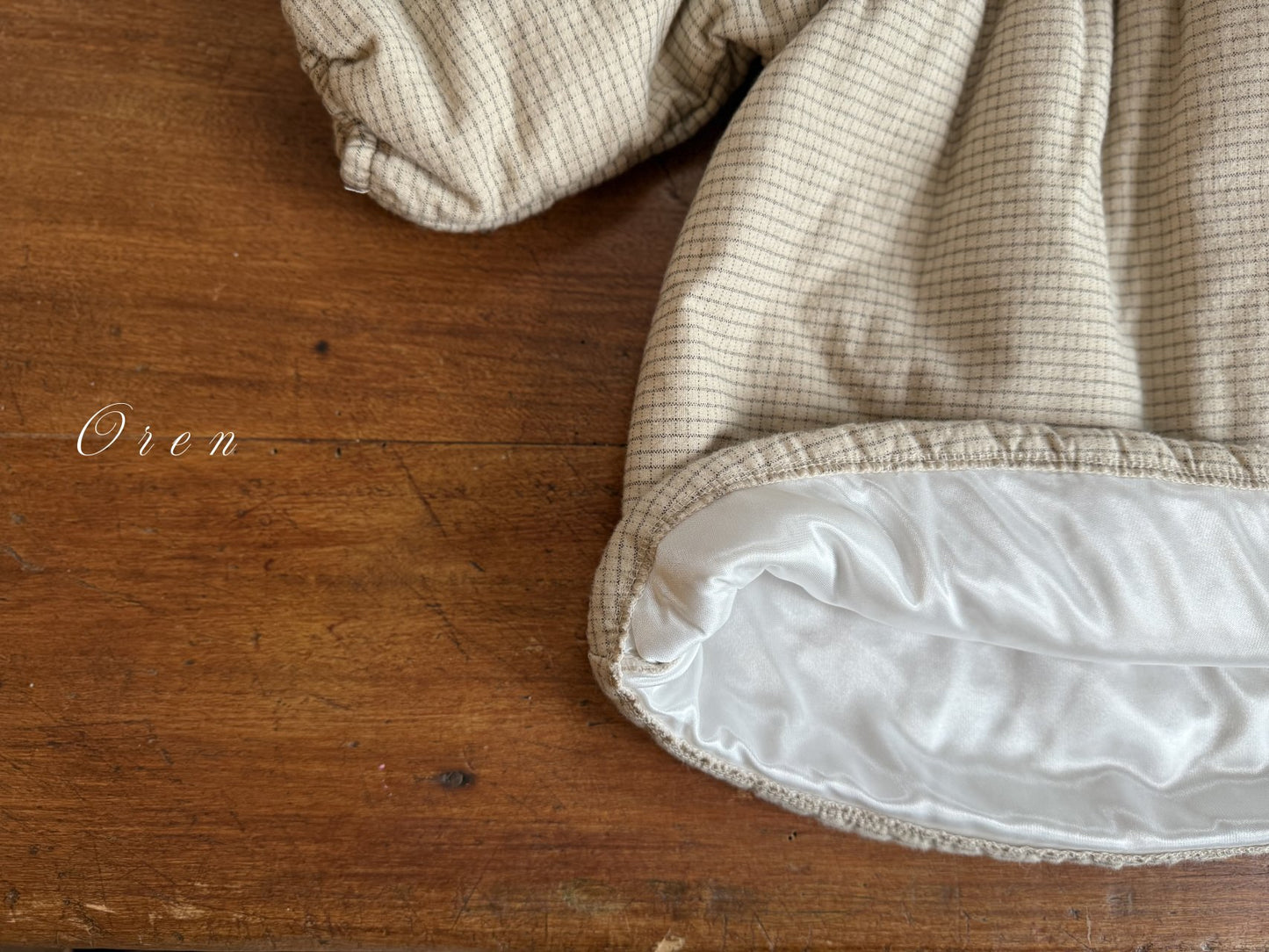 (予約) OREN / Baguette Check Padded Jumper