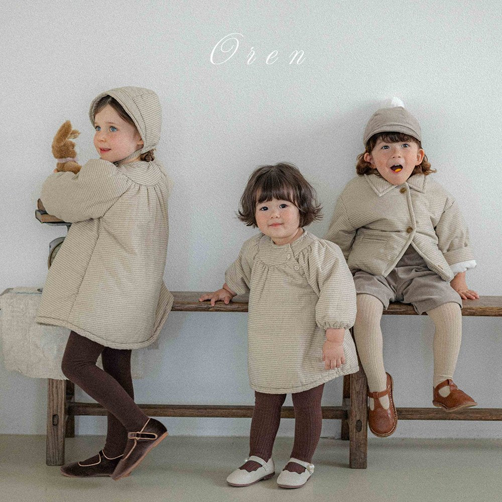 (予約) OREN / Baguette Check Padded Jumper