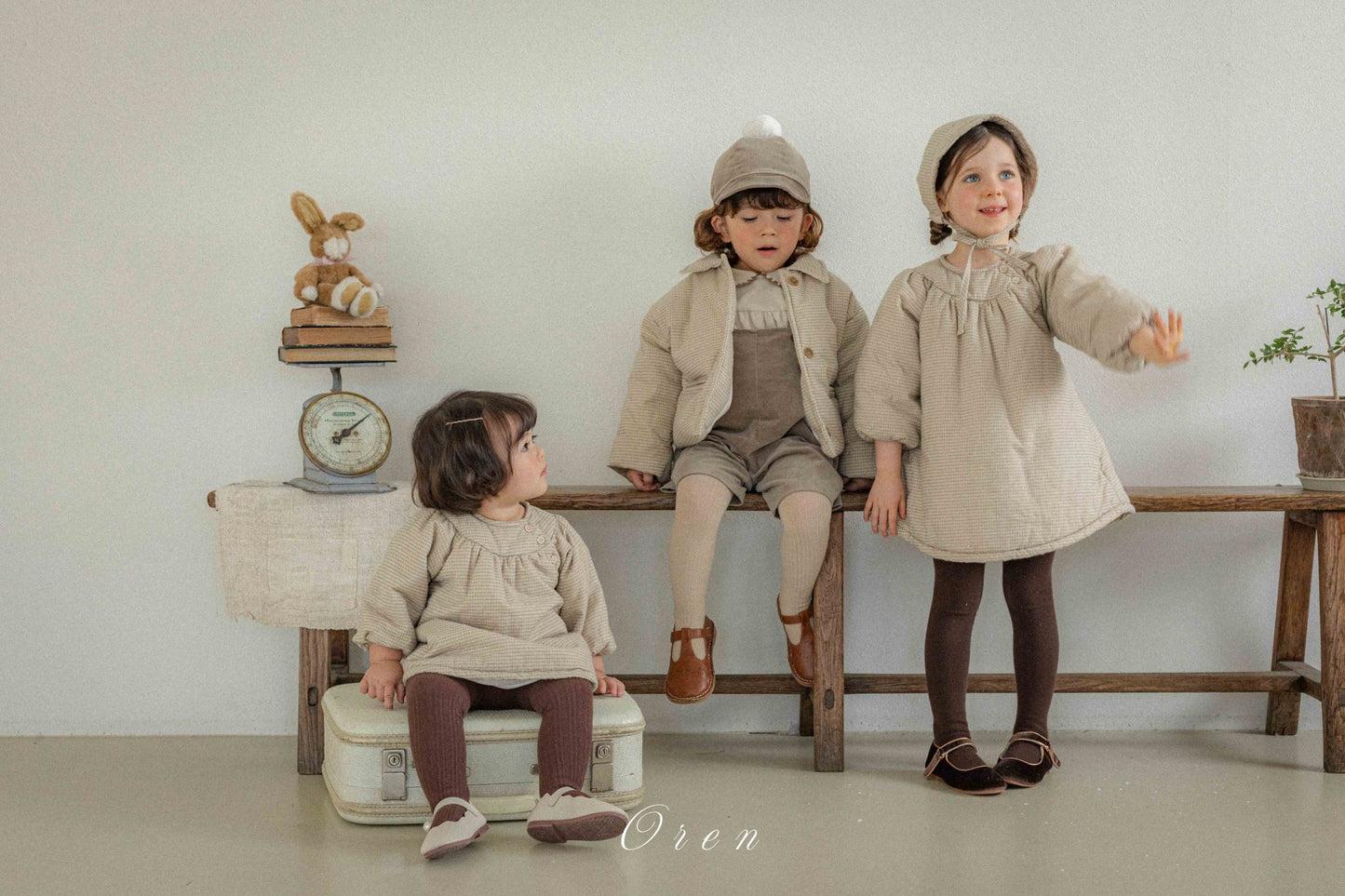(予約) OREN / Baguette Check Padded Jumper