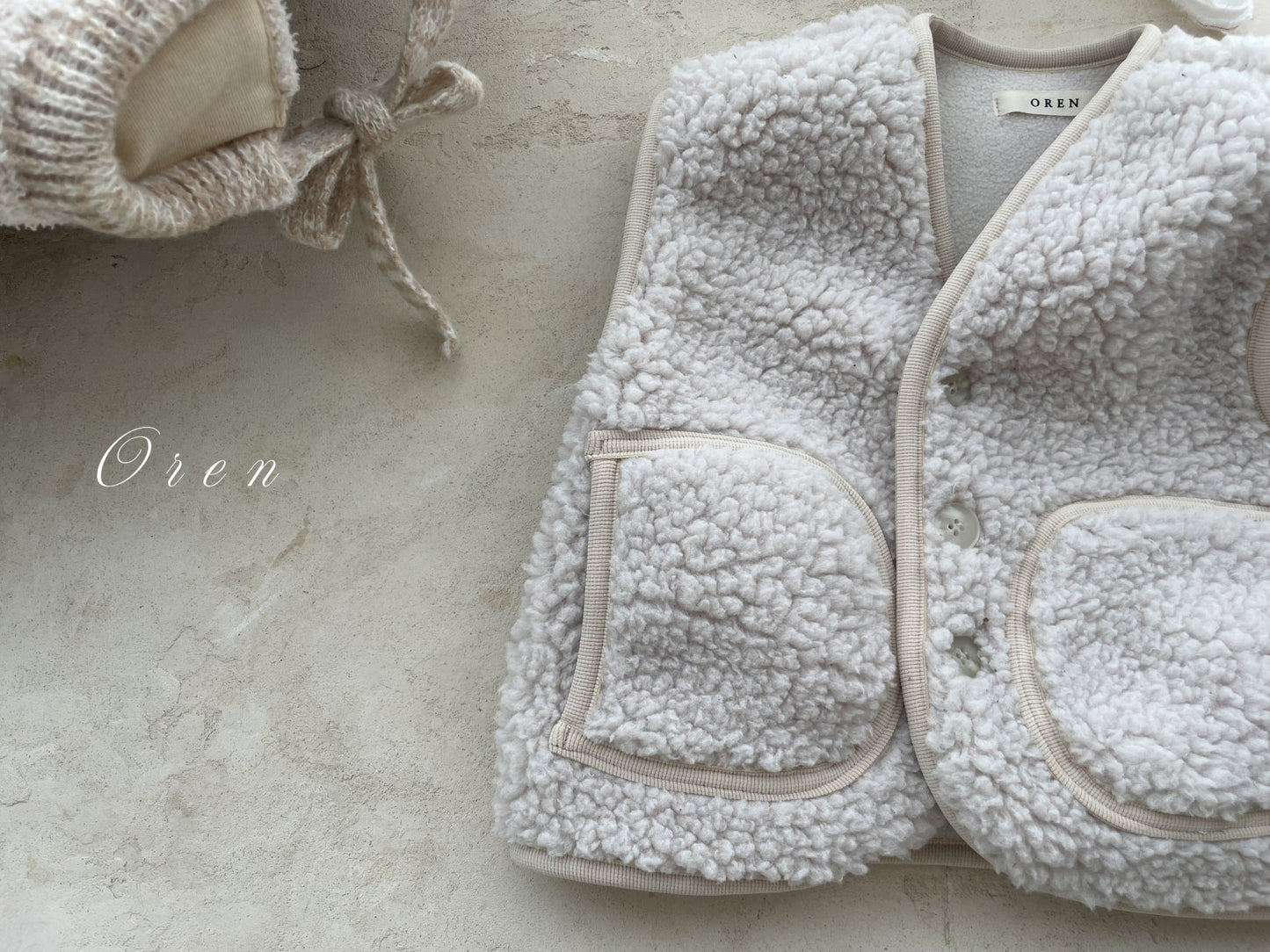 (予約) OREN / Bear Fleece Vest