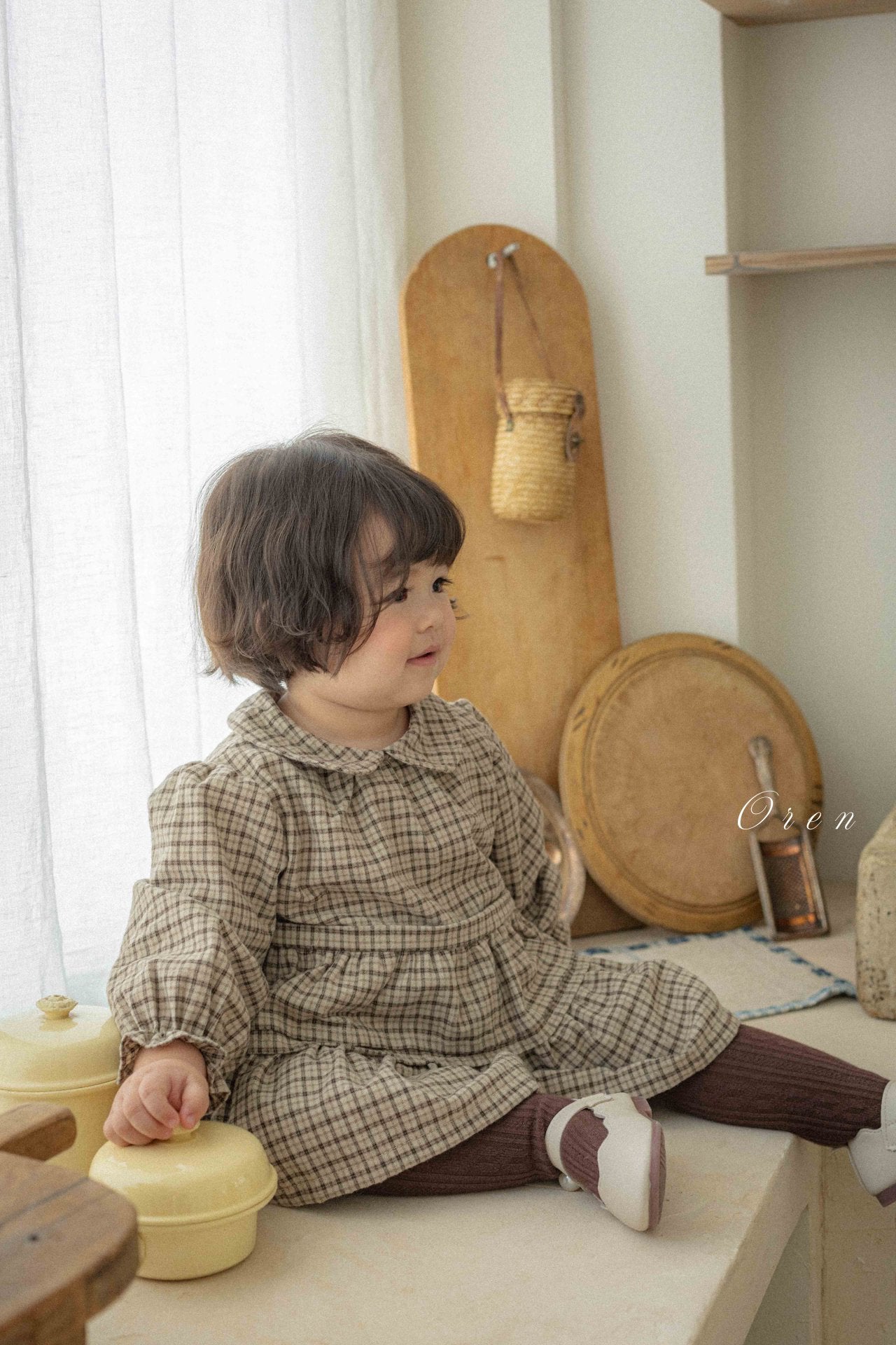(予約) OREN /  Brioche Check Dress Bloomers