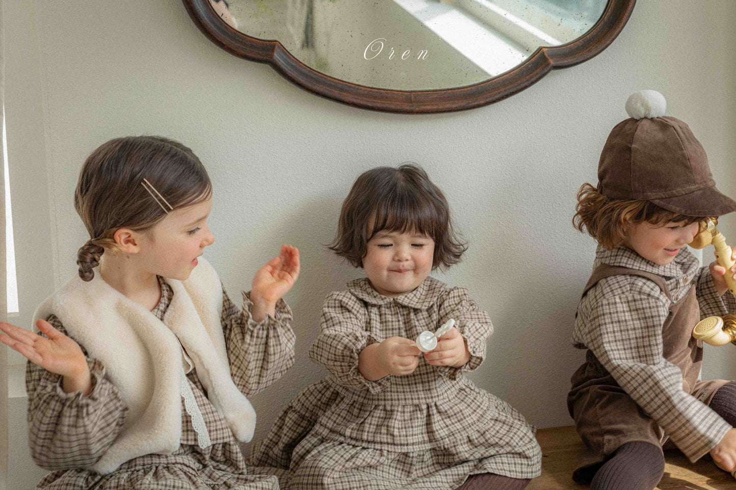 (予約) OREN /  Brioche Check Dress Bloomers