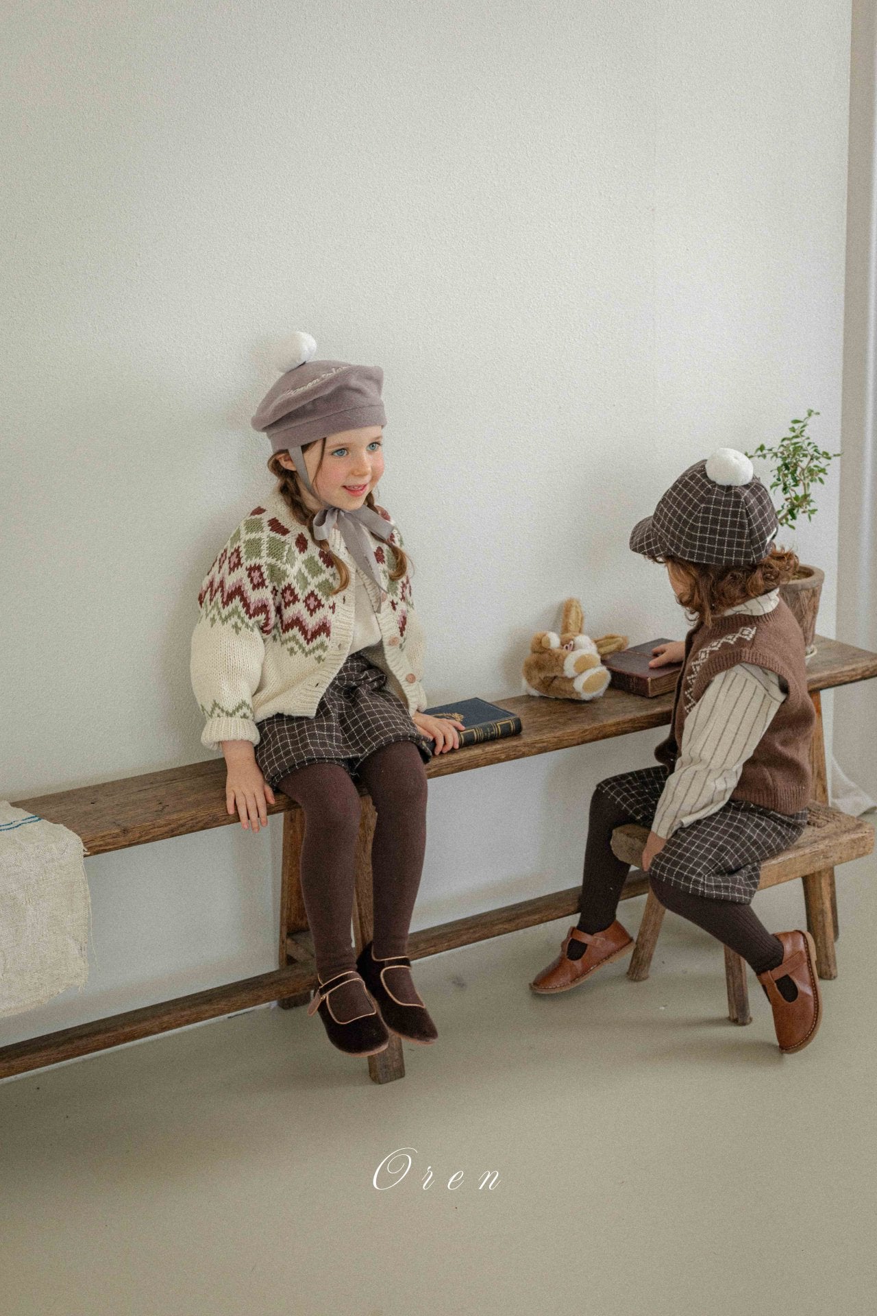 (予約) OREN / Reversible Knit Cardigan (2-Way)