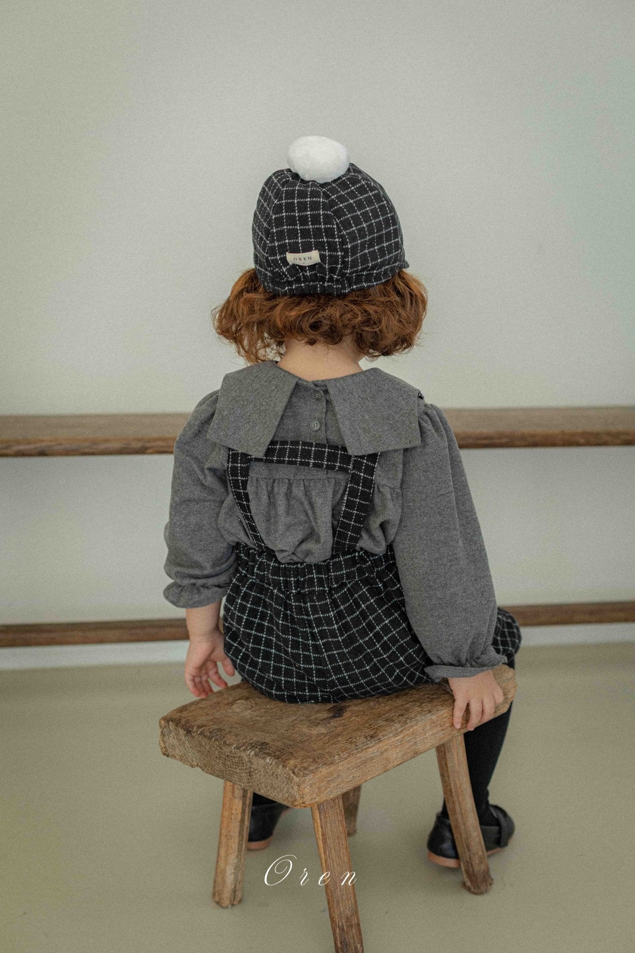 (予約) OREN /Miel Check Suspender Pants