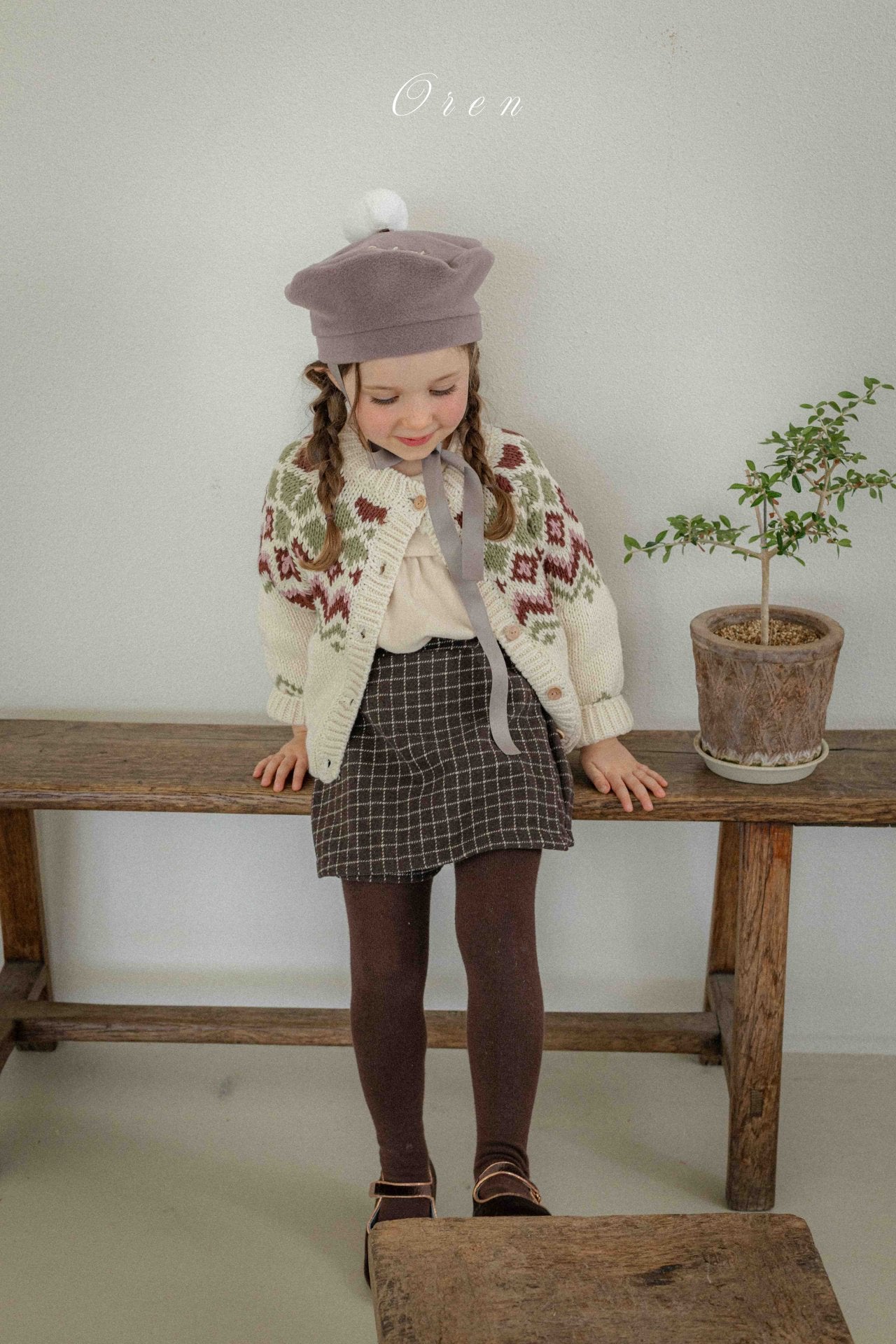 (予約) OREN / Reversible Knit Cardigan (2-Way)