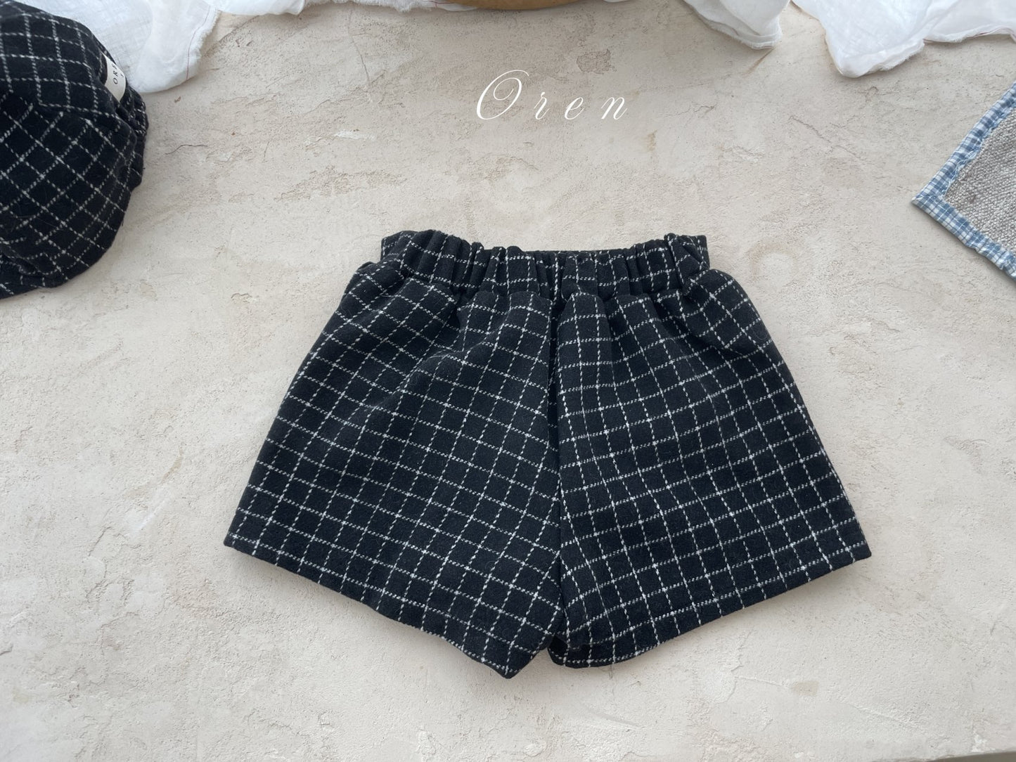 (予約) OREN /  Miel Check Culottes