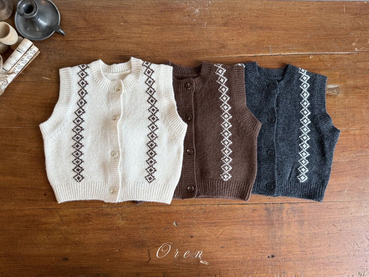 (予約) OREN /  Nattu Knit Vest