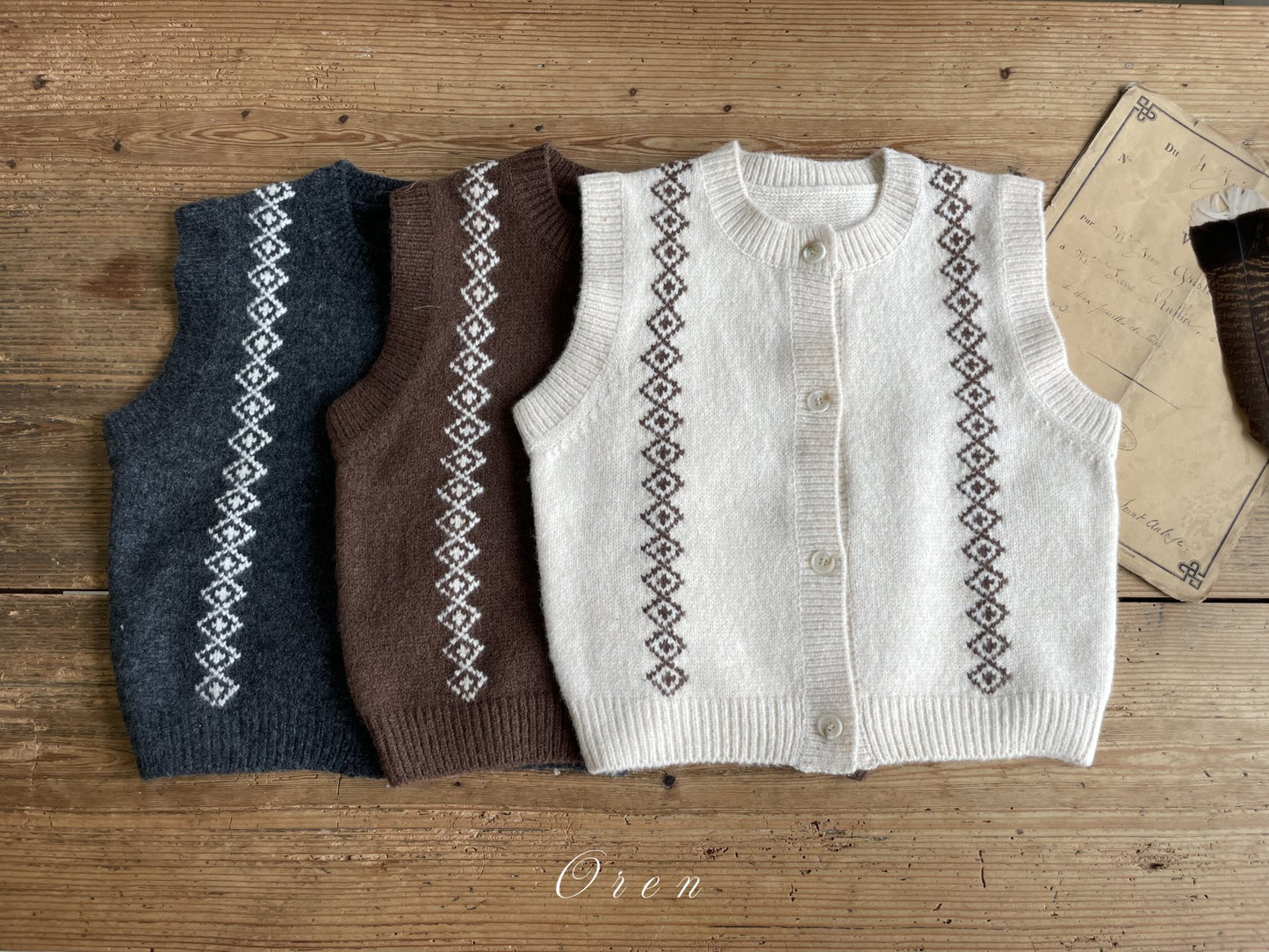 (予約) OREN /  Nattu Knit Vest