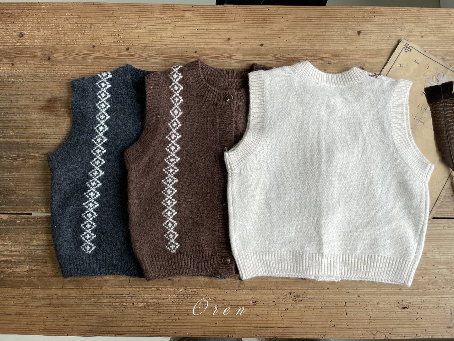 (予約) OREN /  Nattu Knit Vest