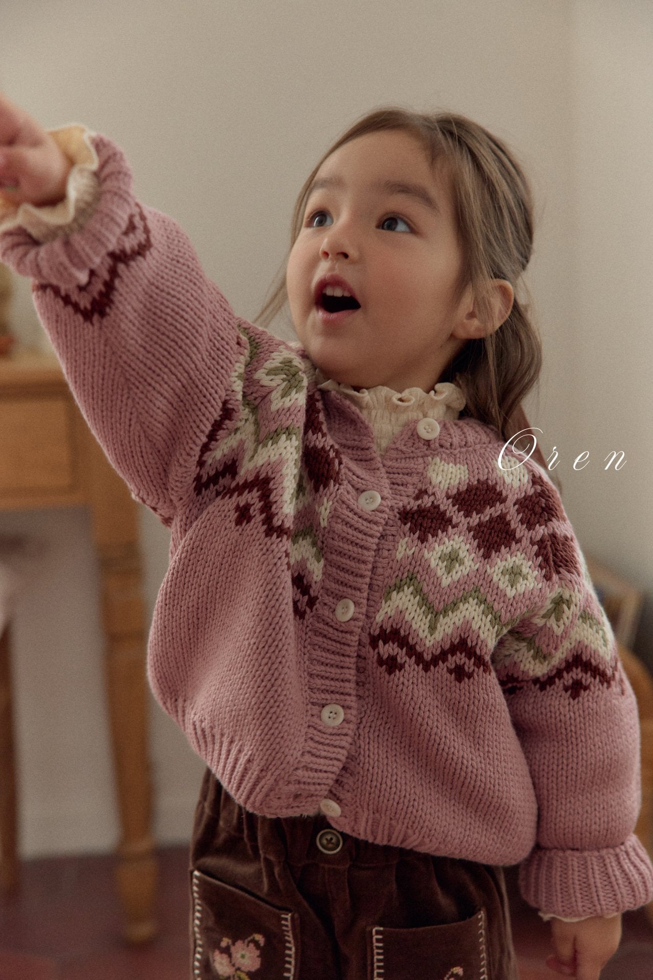 (予約) OREN / Reversible Knit Cardigan (2-Way)