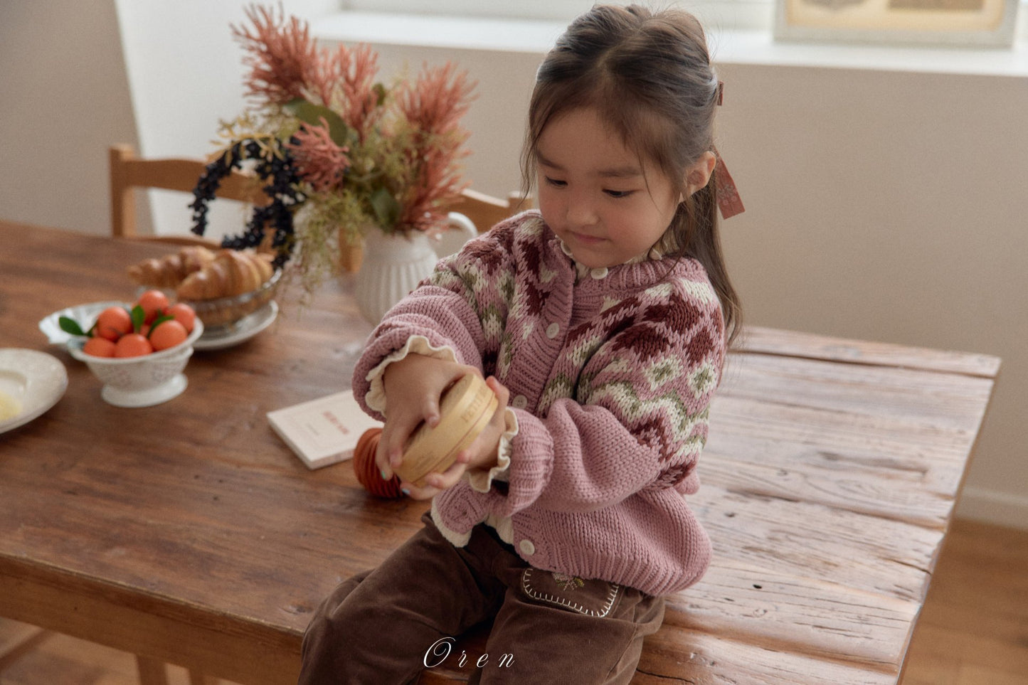 (予約) OREN / Reversible Knit Cardigan (2-Way)