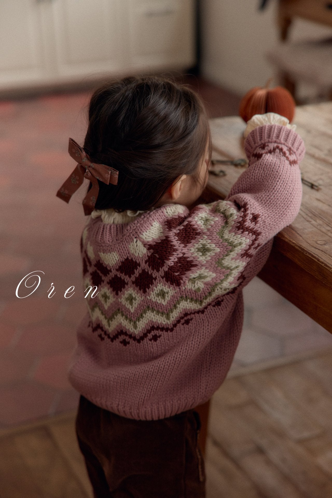 (予約) OREN / Reversible Knit Cardigan (2-Way)