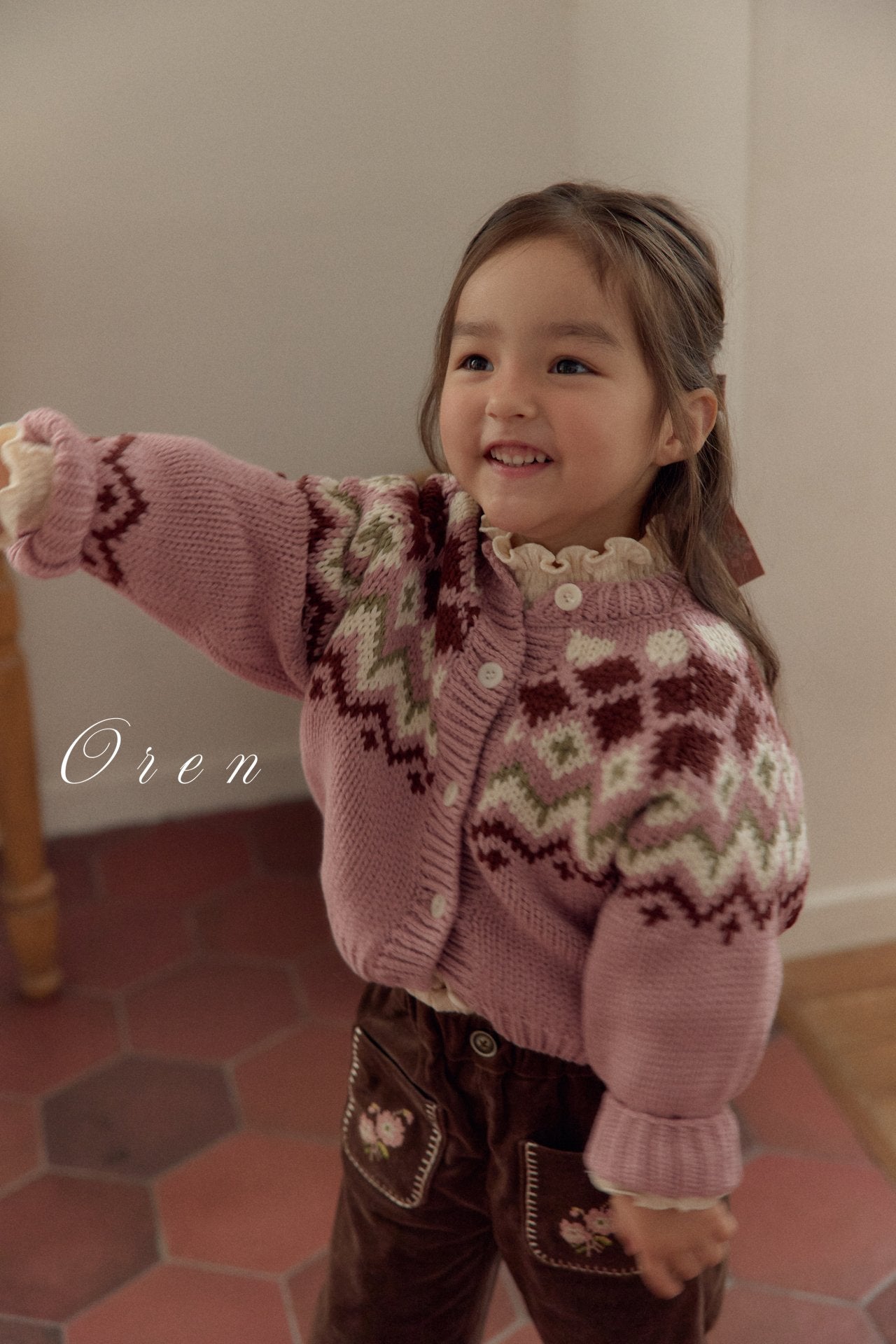 (予約) OREN / Reversible Knit Cardigan (2-Way)