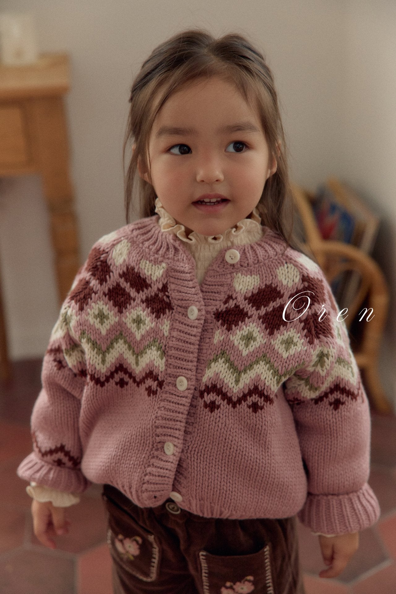 (予約) OREN / Reversible Knit Cardigan (2-Way)