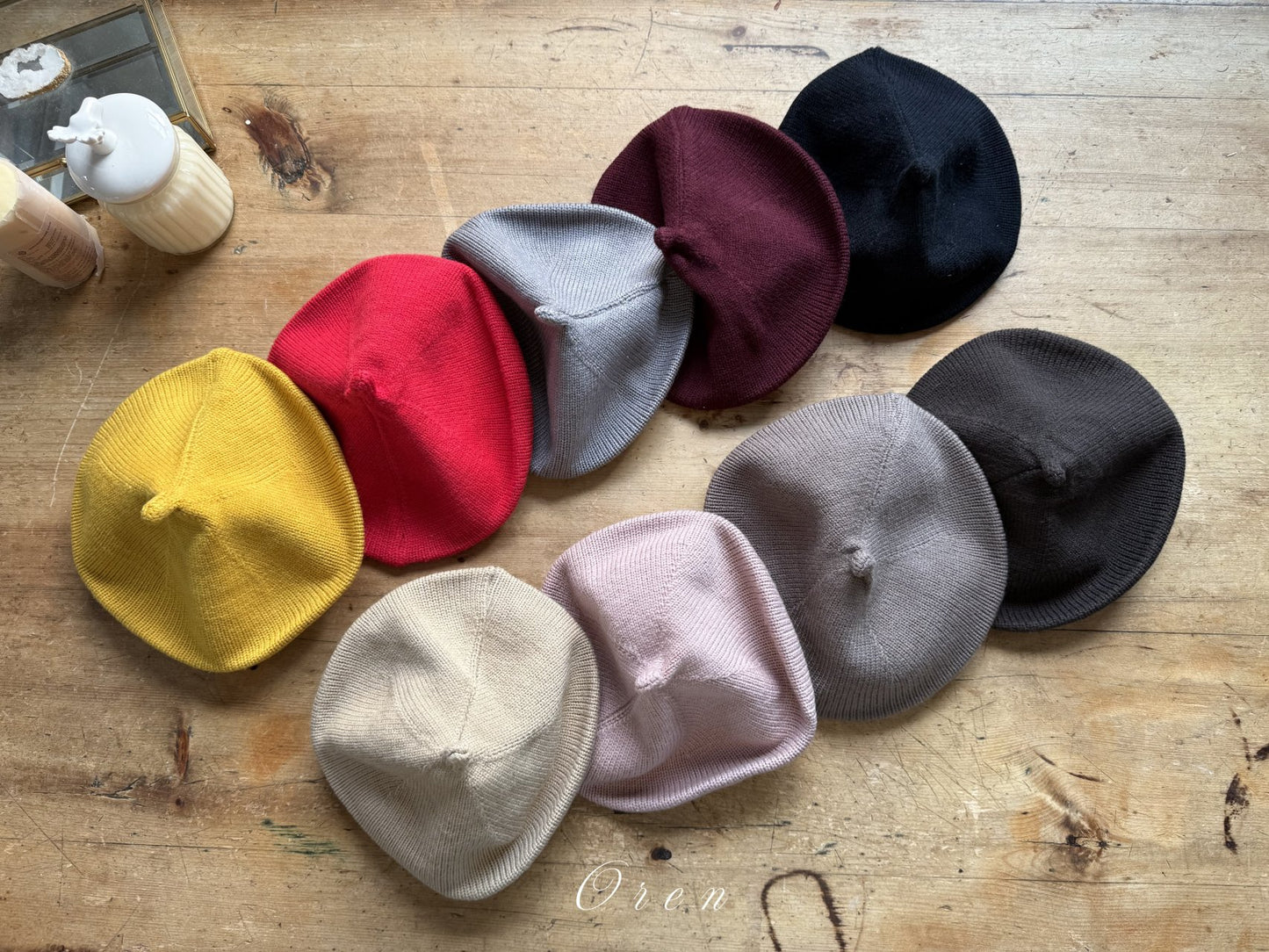 (予約) OREN /  Blanc Knit Beret