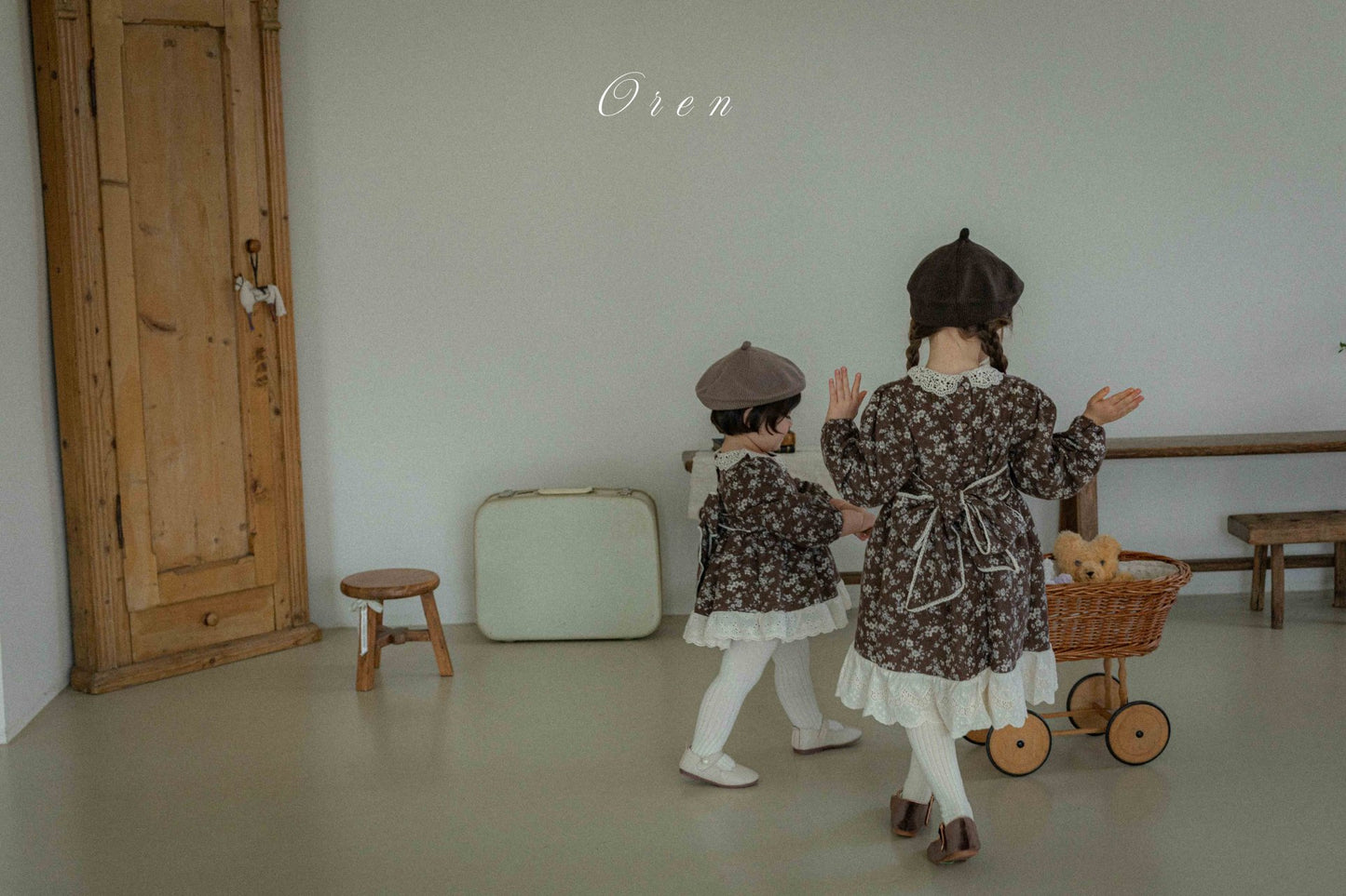 (予約) OREN /  Serena Flower Padded Dress