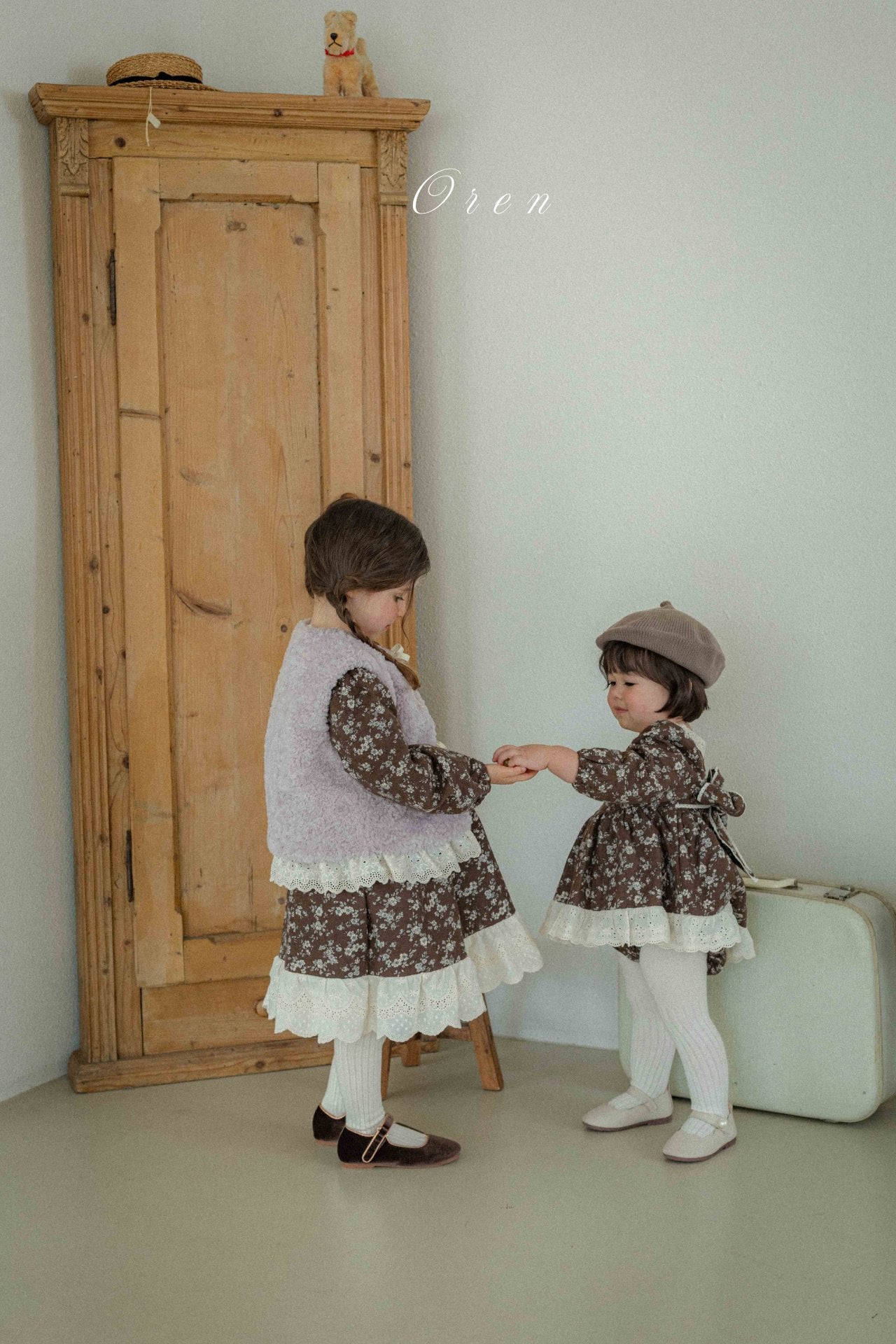 (予約) OREN /  Serena Flower Padded Dress
