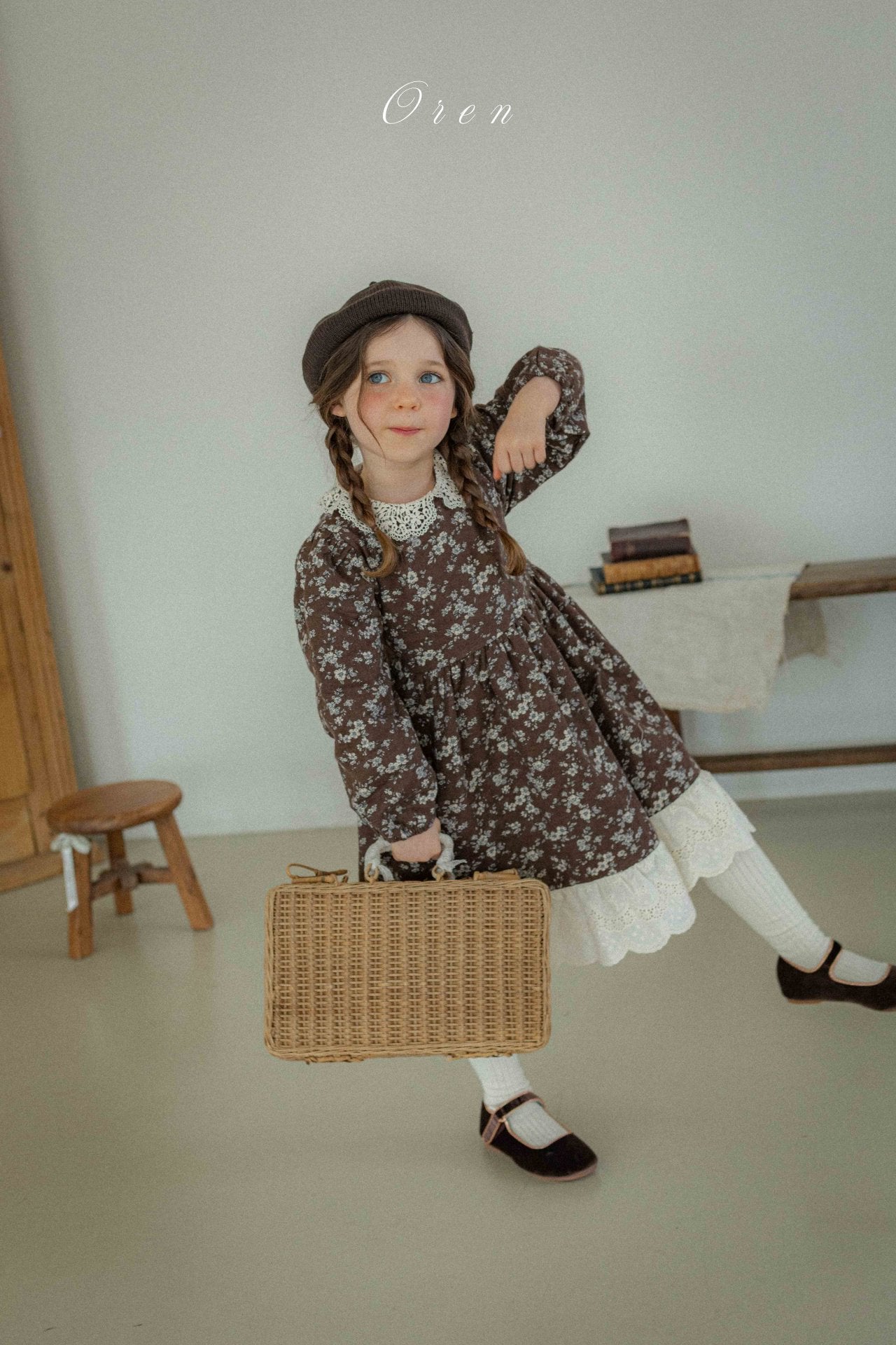 (予約) OREN /  Serena Flower Padded Dress