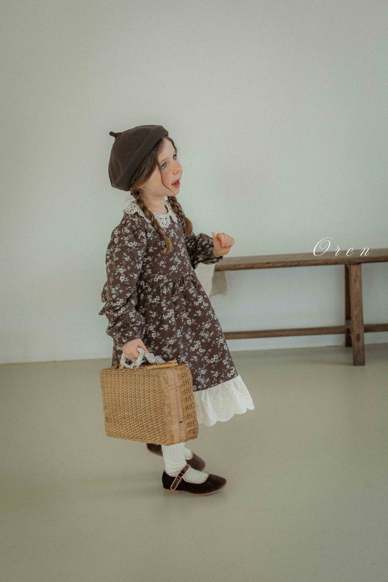 (予約) OREN /  Serena Flower Padded Dress