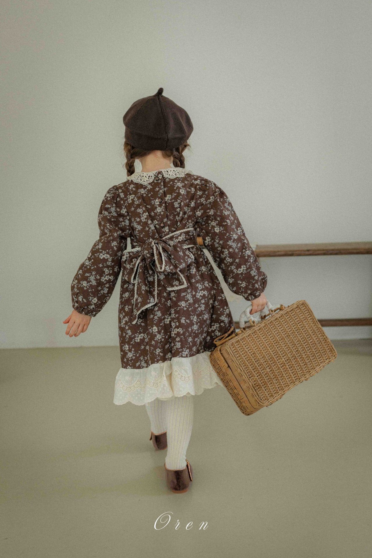 (予約) OREN /  Serena Flower Padded Dress