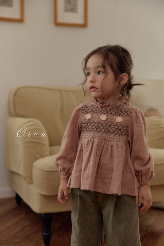 (予約)OREN /  Rowan Smoked Blouse