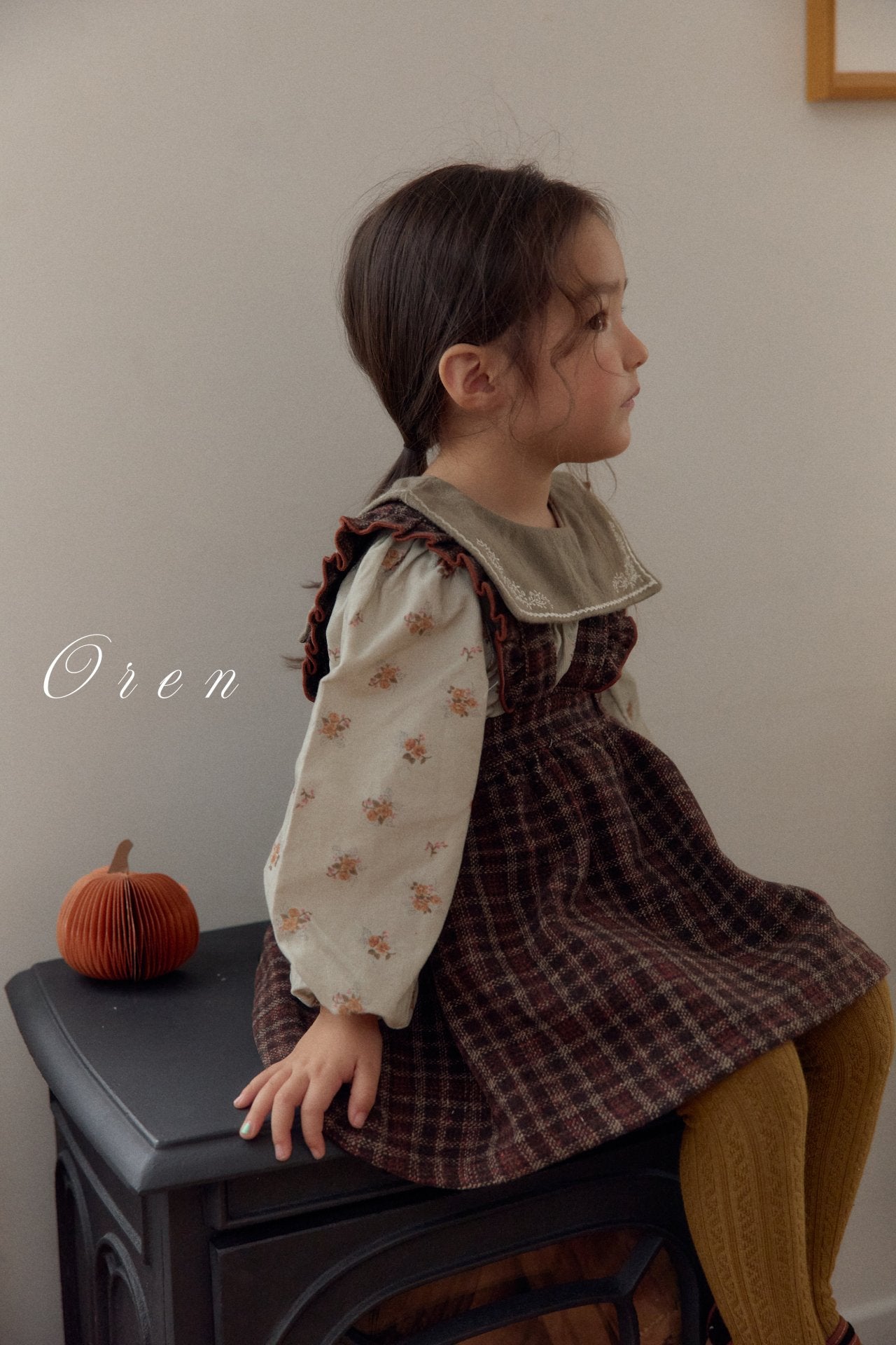 (予約)OREN / Nanette Embroidered Collar Blouse