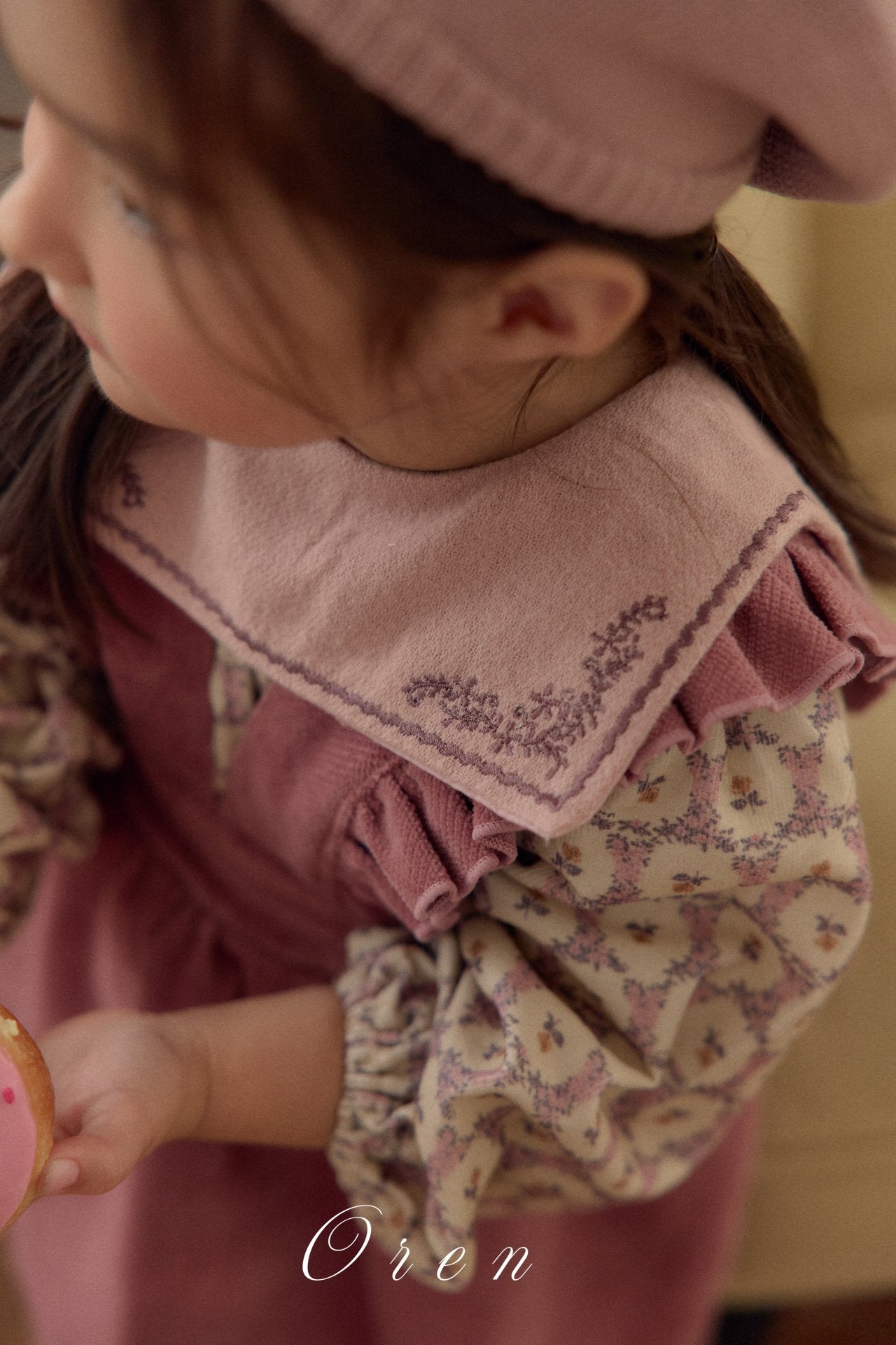 (予約)OREN / Nanette Embroidered Collar Blouse