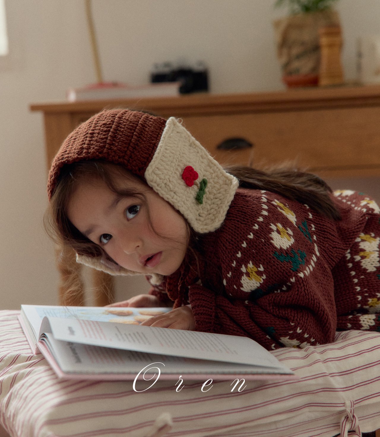 (予約)OREN / Belotti Flower Knit Cardigan