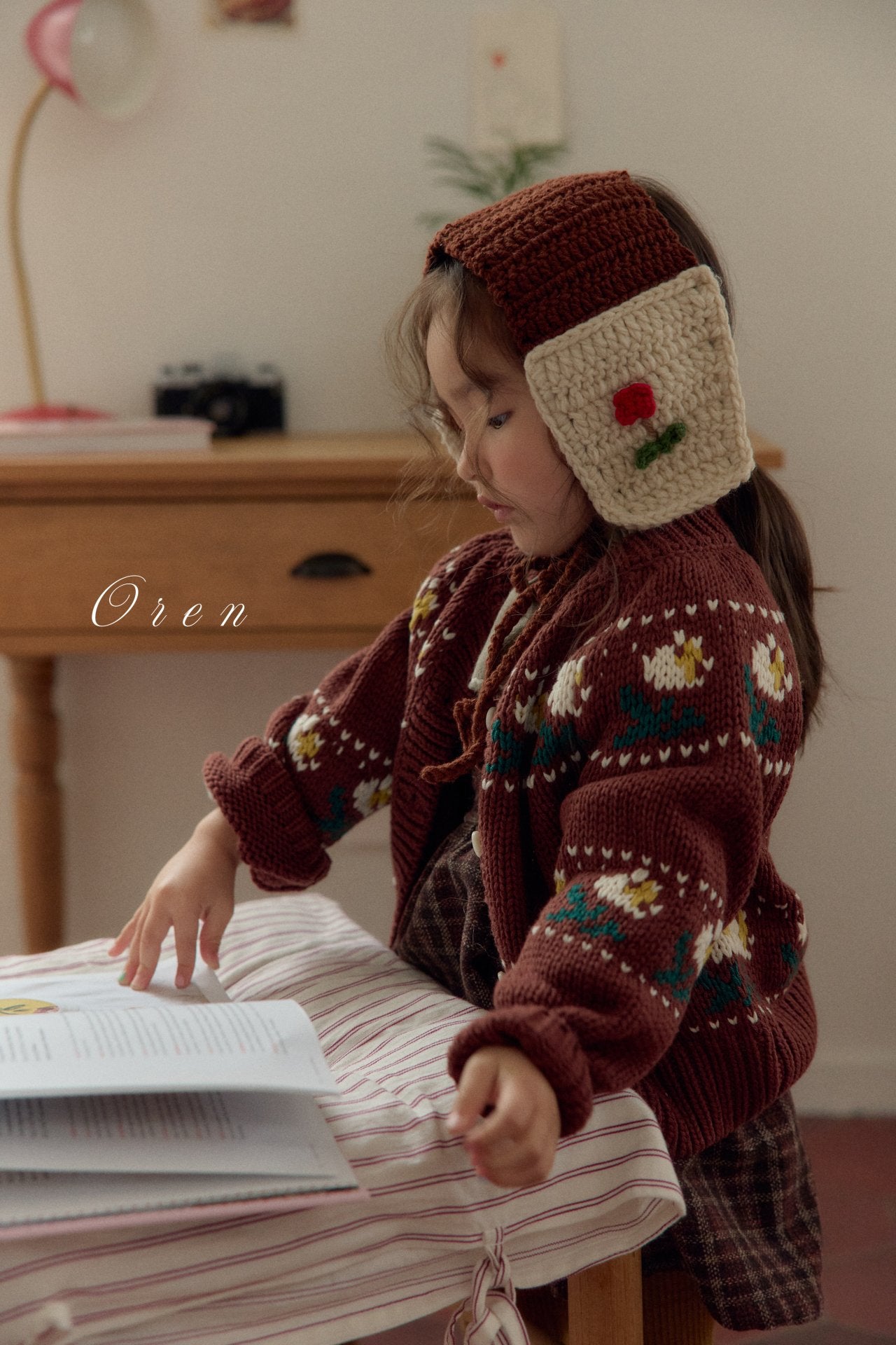 (予約)OREN / Belotti Flower Knit Cardigan