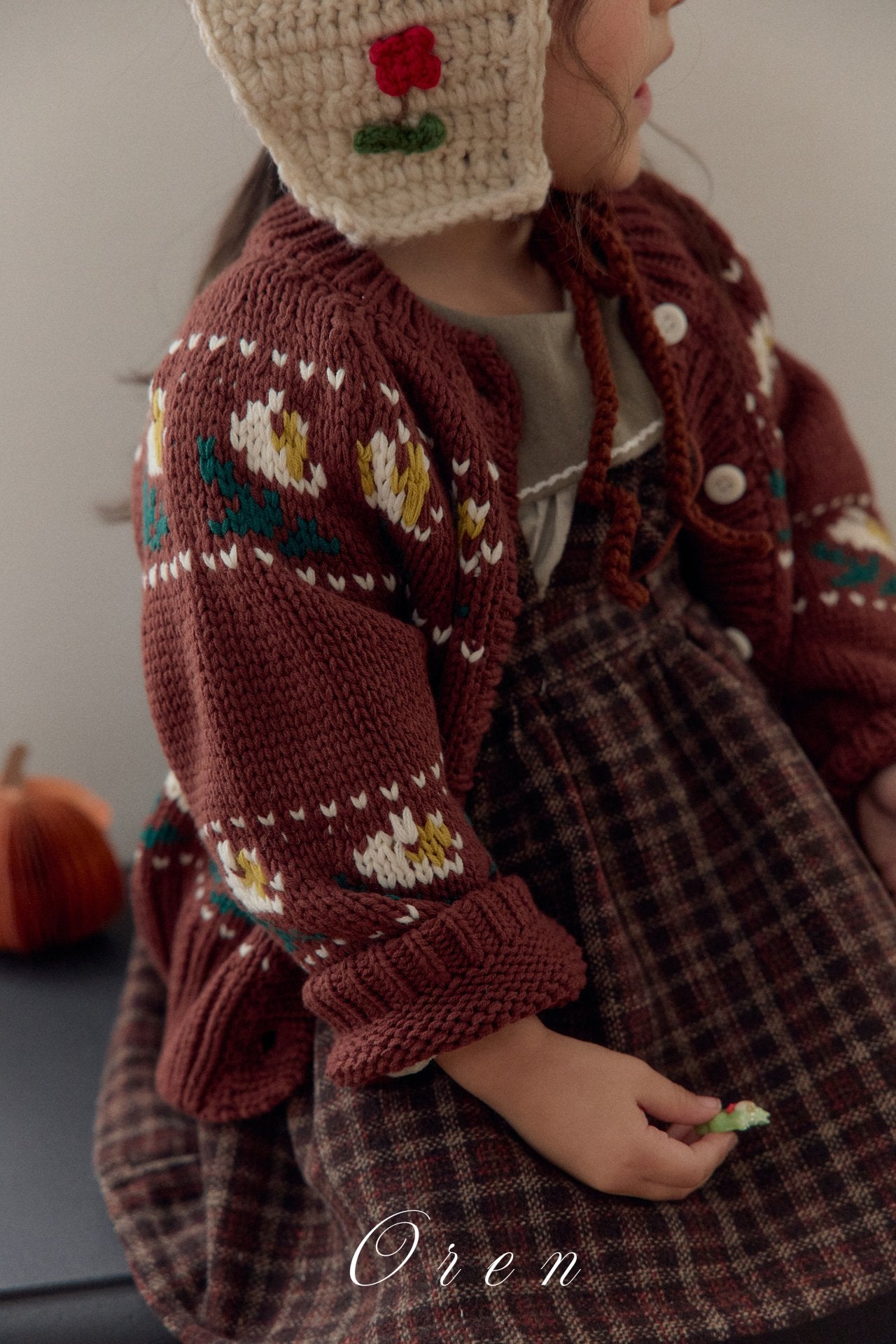 (予約)OREN / Belotti Flower Knit Cardigan